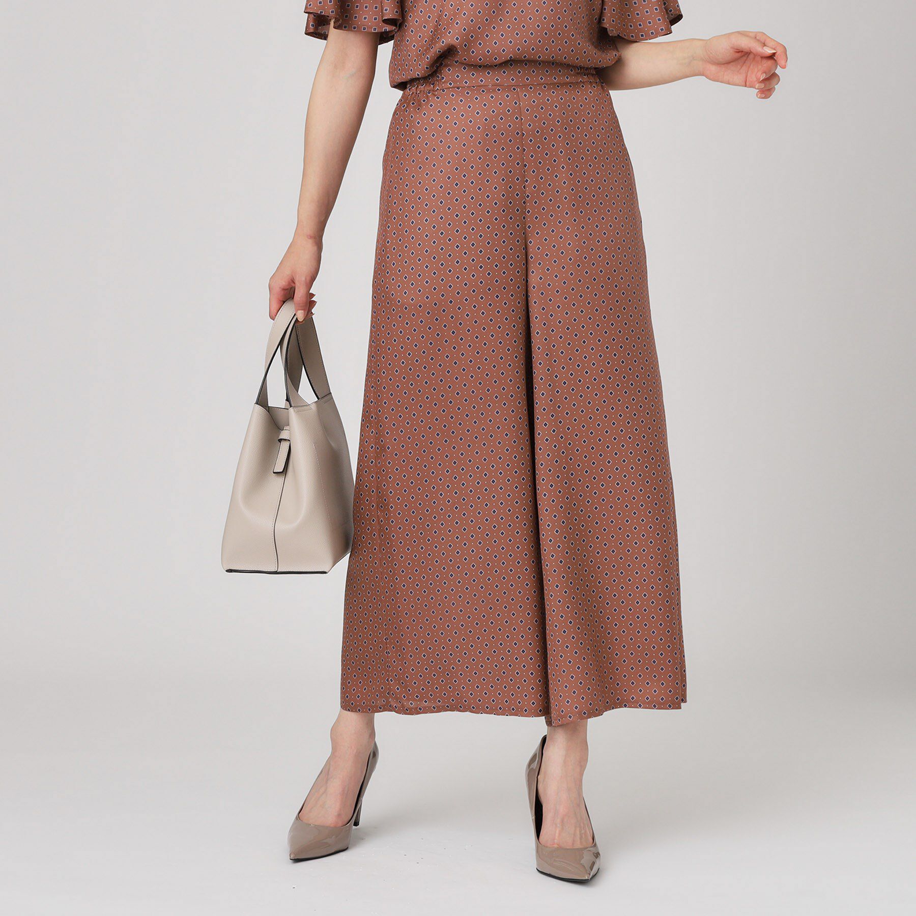 COUP DE CHANCE「【手洗い可／日本製】小紋柄ワイドパンツ」|その他|