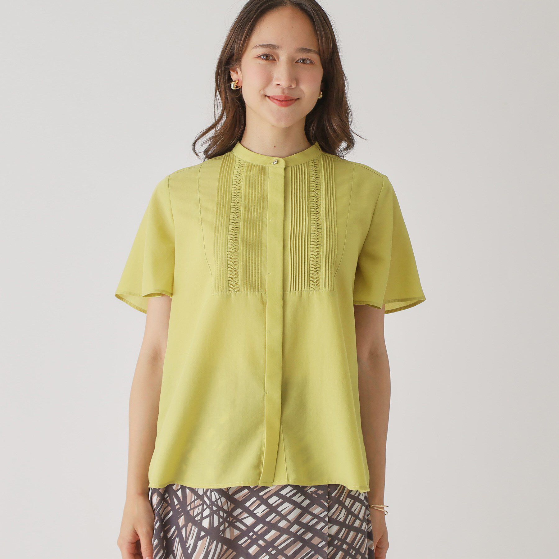 COUP DE CHANCE「【手洗い可】タックデザインブラウス」|シャツ・ブラウス|