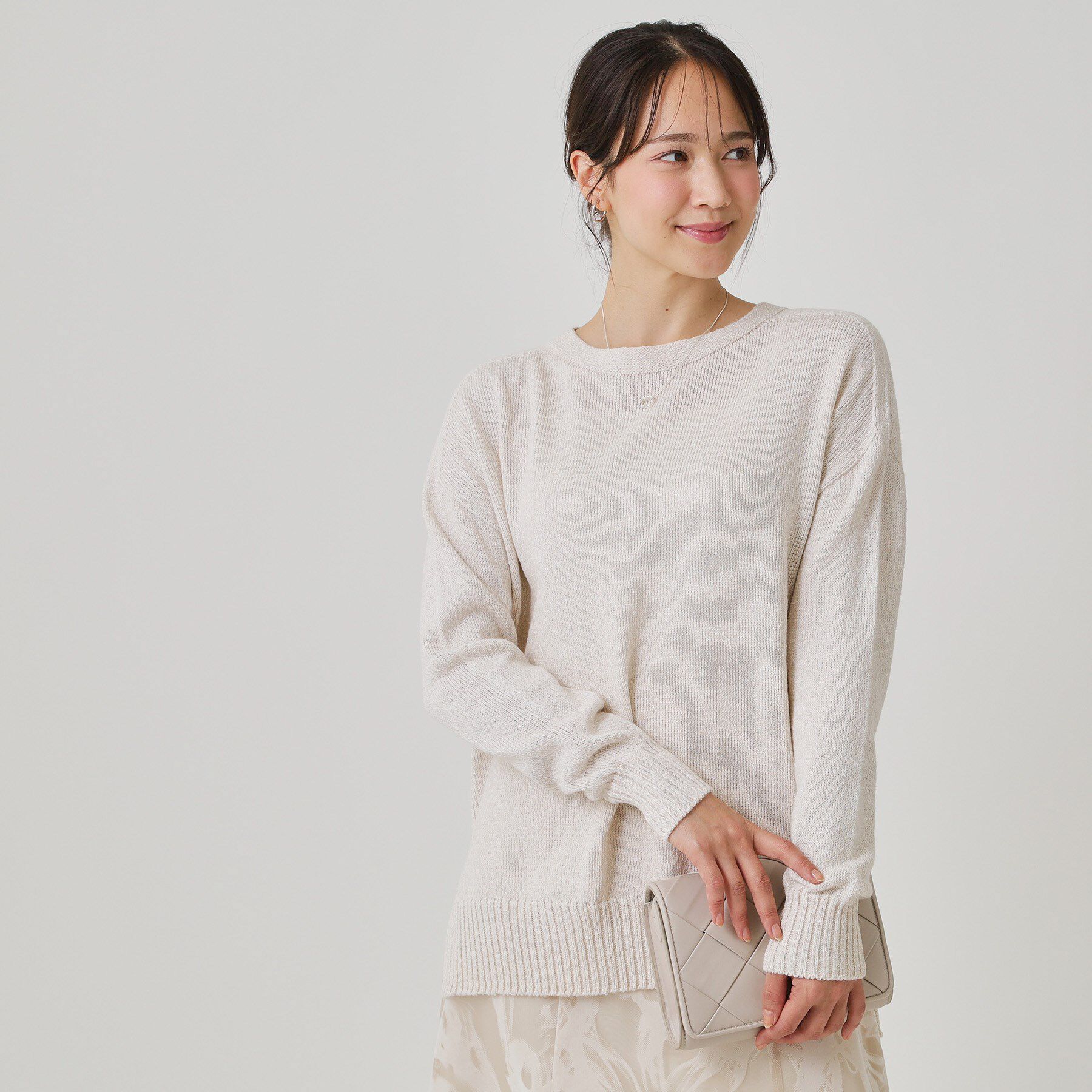 COUP DE CHANCE「【手洗い可／日本製】ヒップ丈ニットトップス」|ニット・セーター|