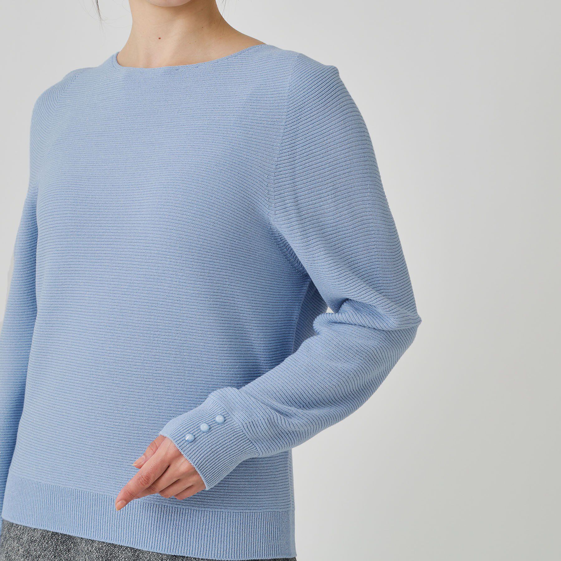 COUP DE CHANCE「【手洗い可／日本製／ホールガーメント】ラメ混ドルマンニットトップス」|ニット・セーター|