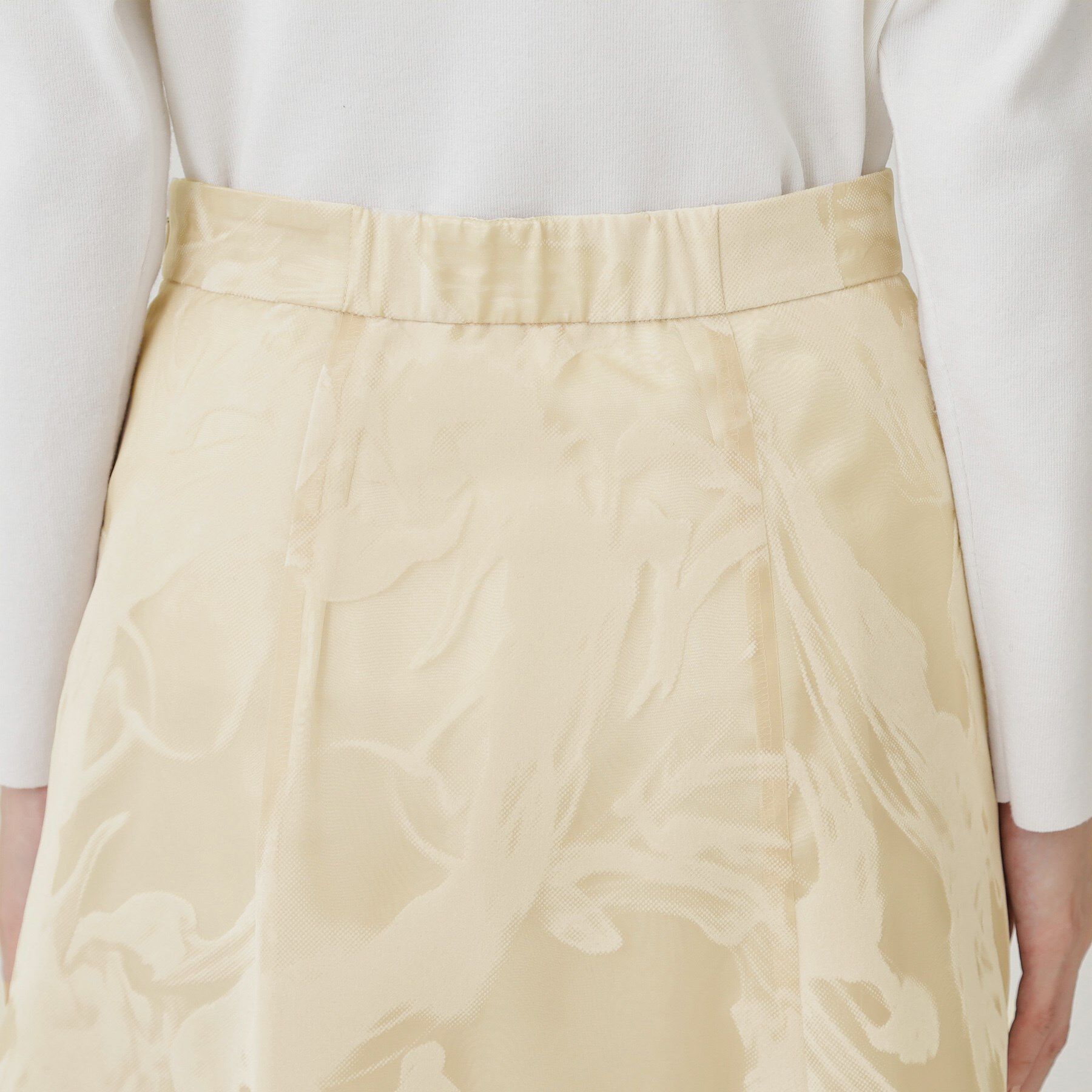 COUP DE CHANCE「【手洗い可／日本製】フロッキープリントのスカート」|スカート|