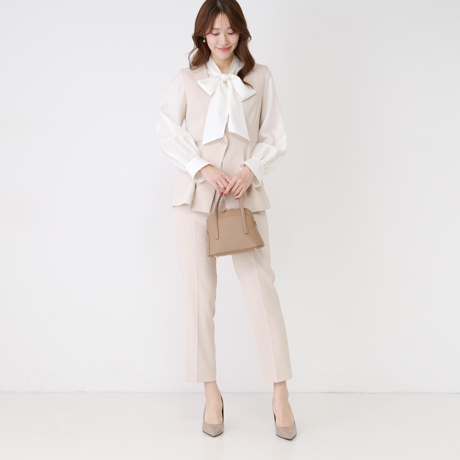 COUP DE CHANCE「【手洗い可／日本製／セットアップ可】カラーレスジレ」|ベスト・ジレ|