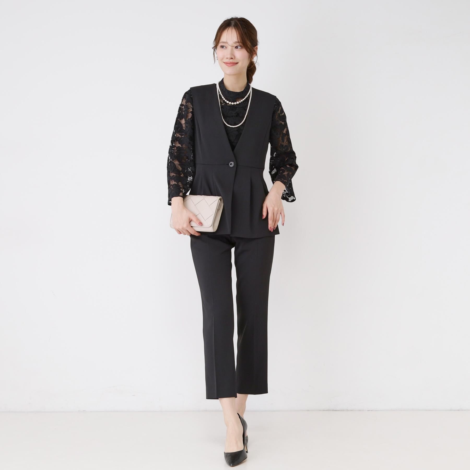 COUP DE CHANCE「【手洗い可／日本製／スーツ可】センタープレステーパードパンツ」|その他|