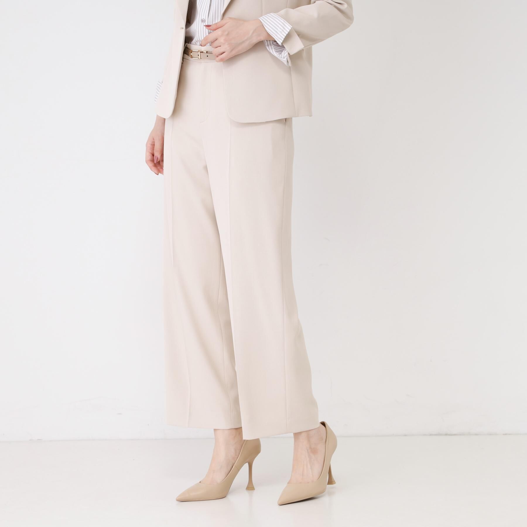 COUP DE CHANCE「【手洗い可／日本製／スーツ可】センタープレスストレートワイドパンツ」|その他|