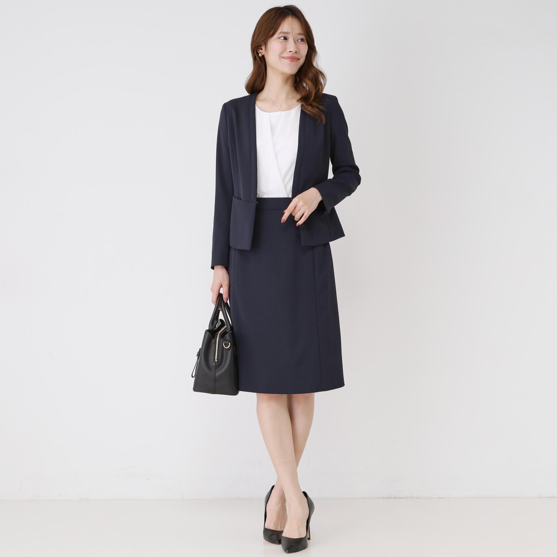 COUP DE CHANCE「【手洗い可／日本製／伸縮性／スーツ可】セミフレアースカート」|スカート|