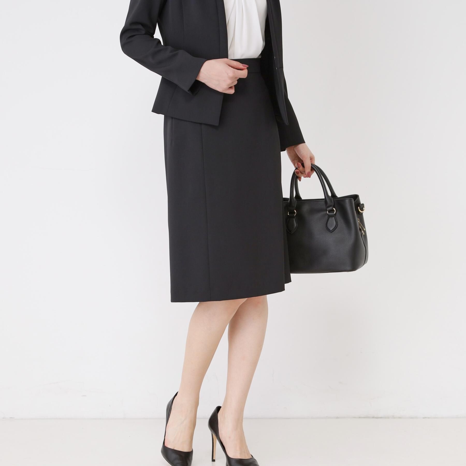 COUP DE CHANCE「【手洗い可／日本製／伸縮性／スーツ可】セミフレアースカート」|スカート|