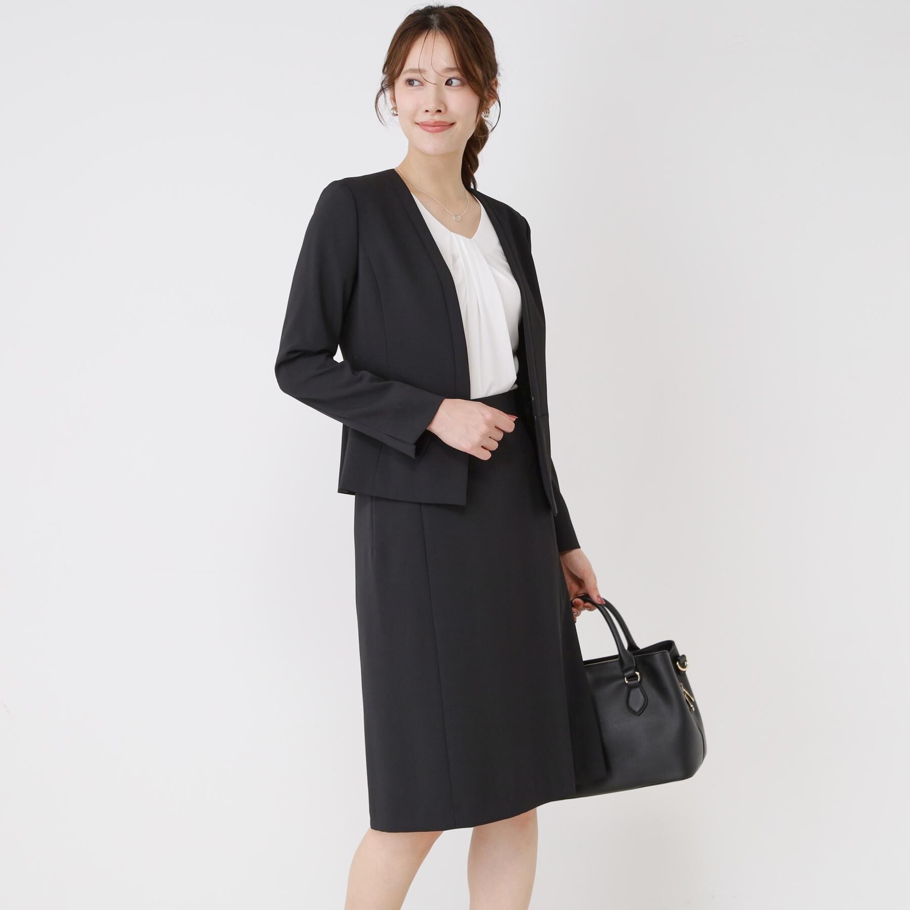 COUP DE CHANCE「【手洗い可／日本製／伸縮性／スーツ可】セミフレアースカート」|スカート|