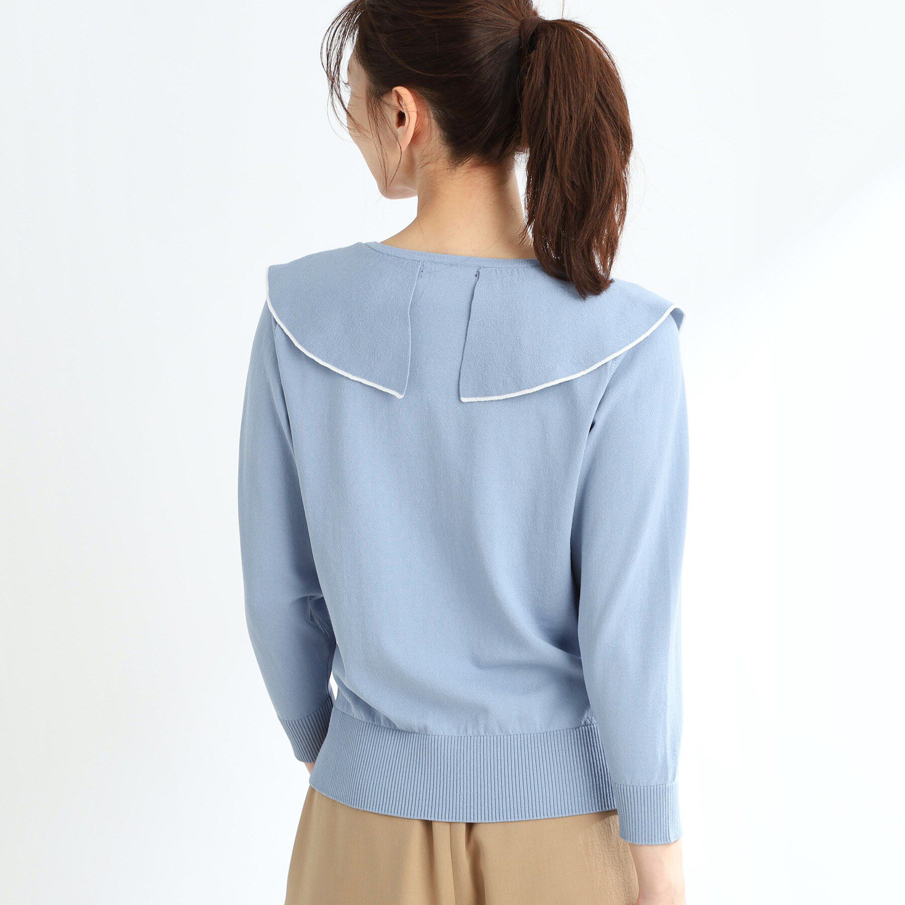 Reflect「ラッフルフリルプルオーバーニット」|ニット・セーター|