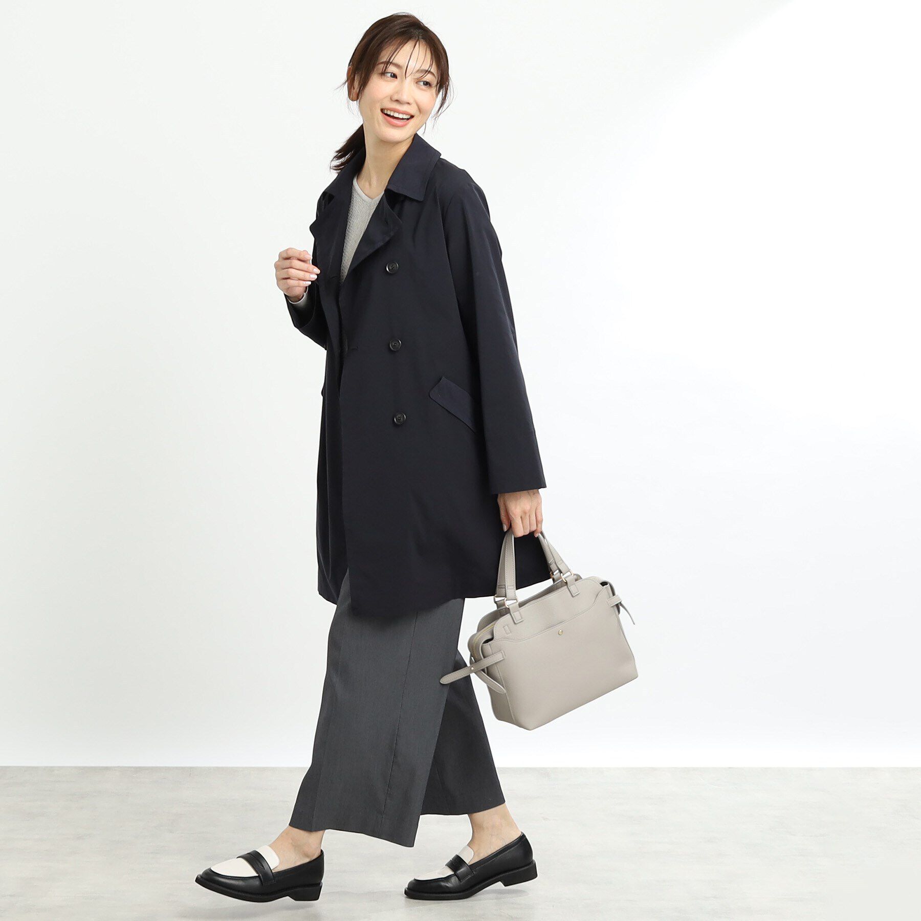 Reflect「【手洗い可／軽い着心地】ストレッチPコート」|ピーコート|