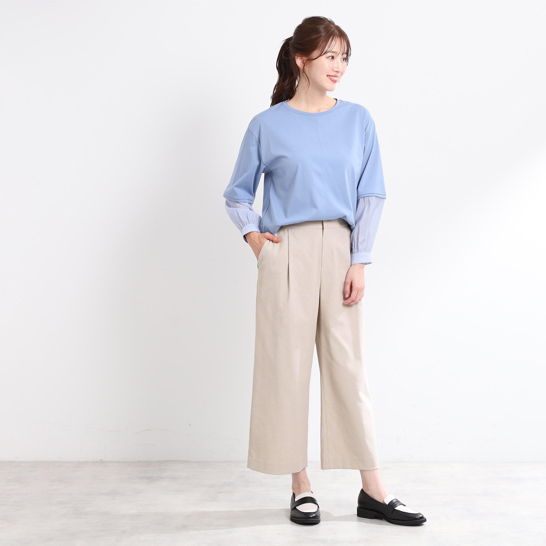 Reflect「【E‐QUALITY／手洗い可】ワイドクロップドパンツ」|その他|