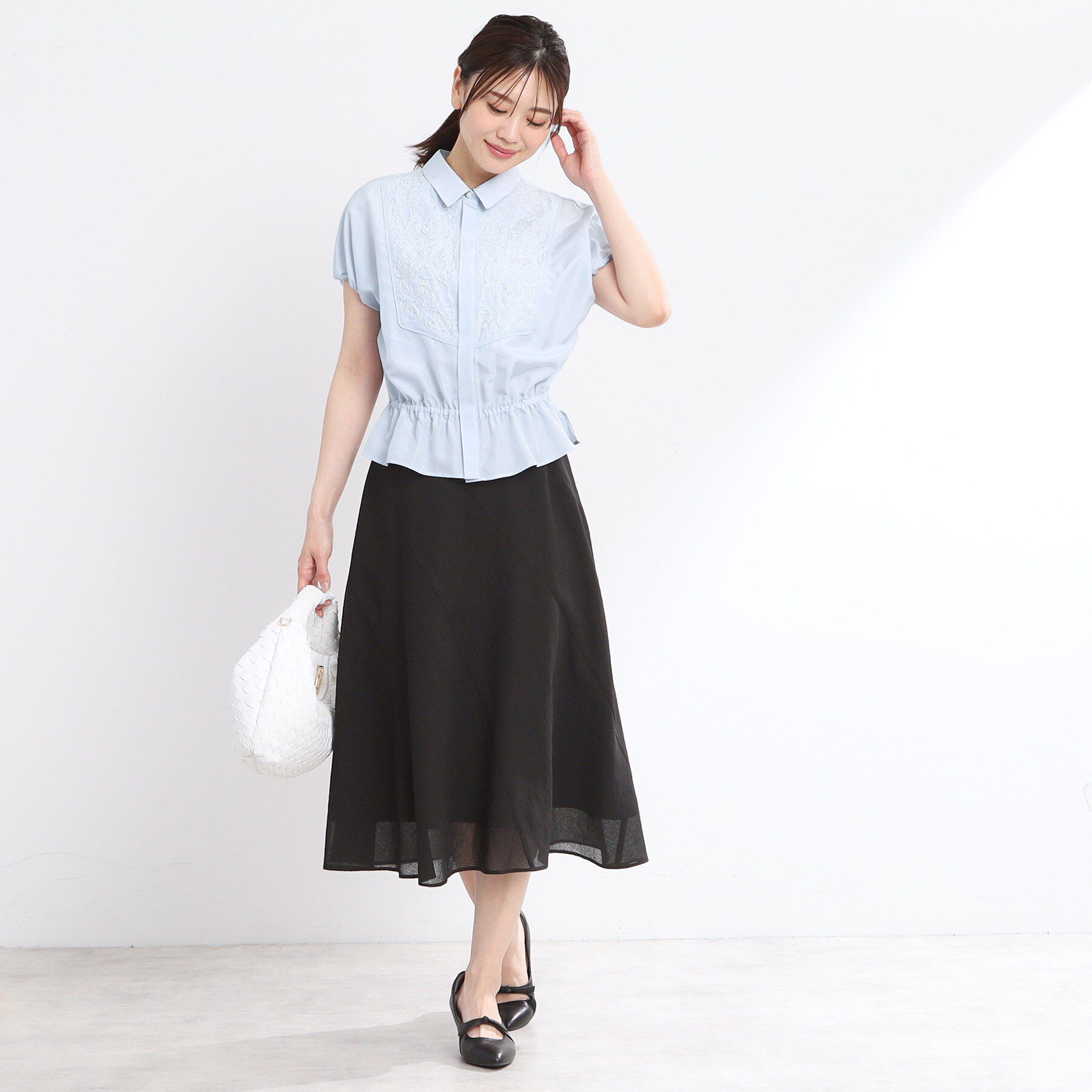 Reflect「【夏SALE／R‐QUALITY】ビーズ刺繍ブラウス」|シャツ・ブラウス|