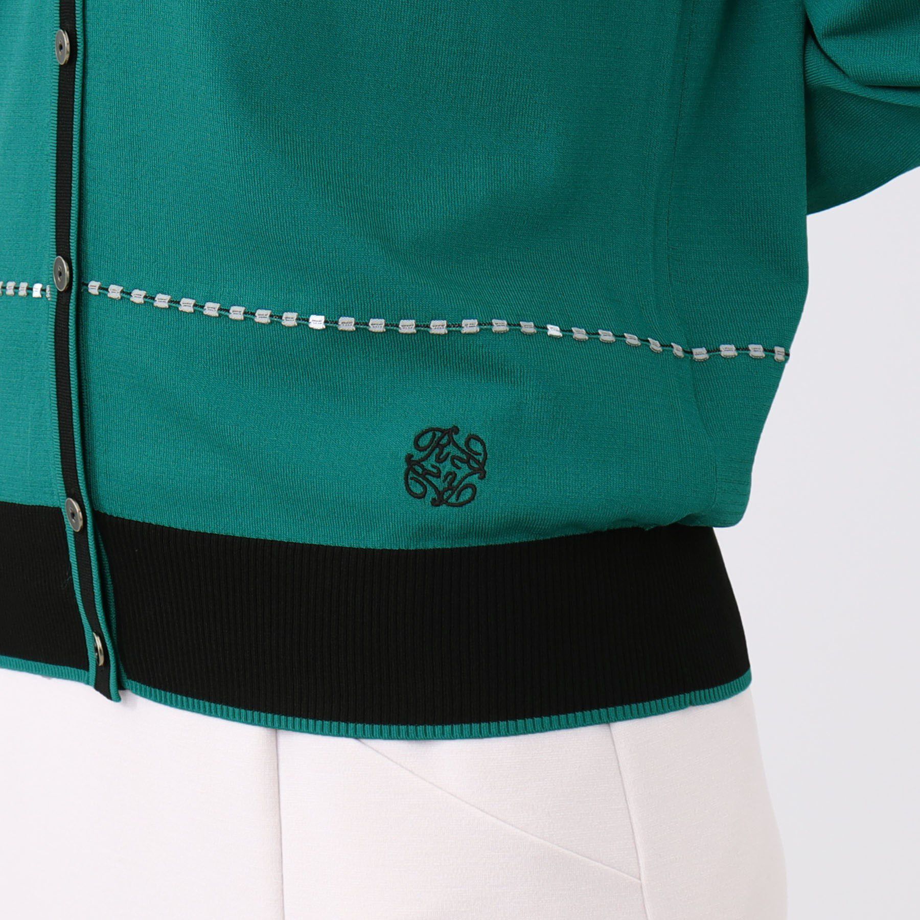 Reflect「【WEB先行カラーあり／手洗い可／アンサンブル可】バイカラーカーディガン」|カーディガン|