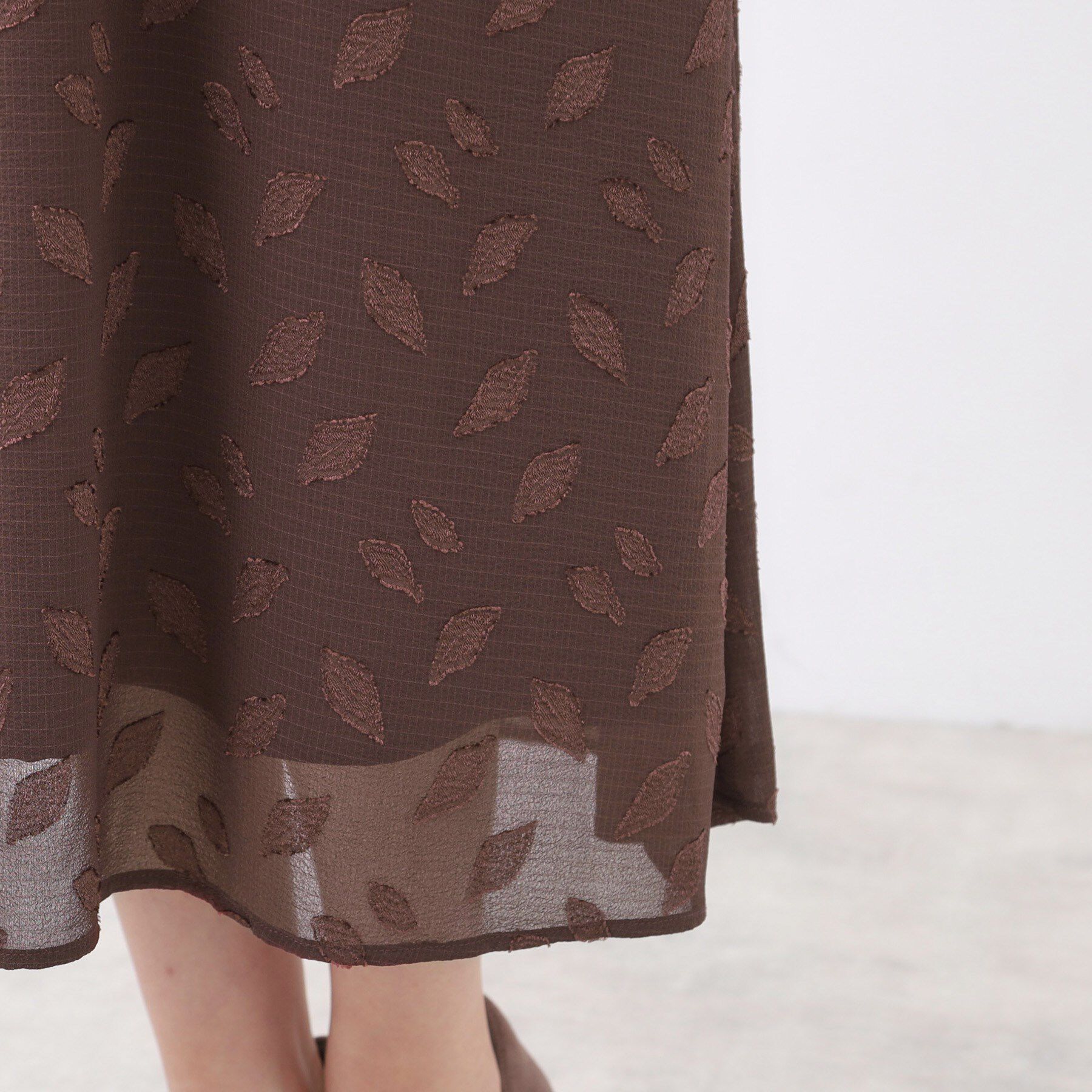 Reflect「【撥水／二の腕カバー／付属リボン付き】ケープデザインノースリーブワンピース」|ワンピース|