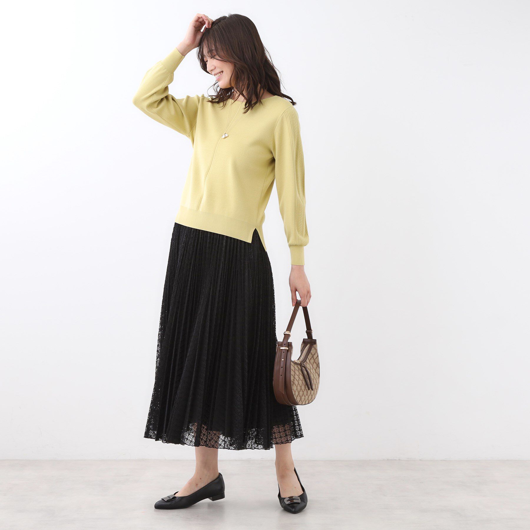 Reflect「【選べる6色／長く着られる◎】ボートネックニット」|ニット・セーター|