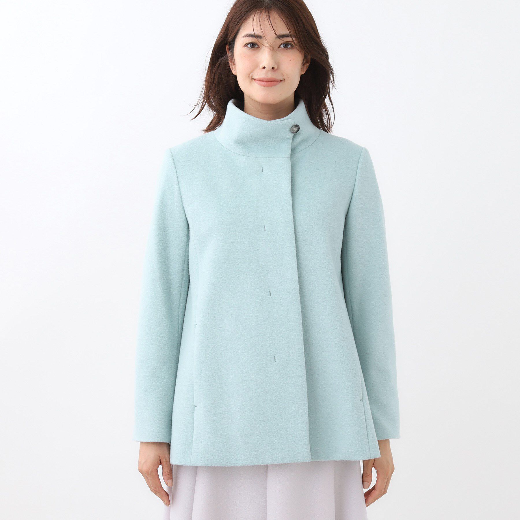 Reflect「【衿が顔に当たらない◎】スタンドネックミドルコート」|その他|