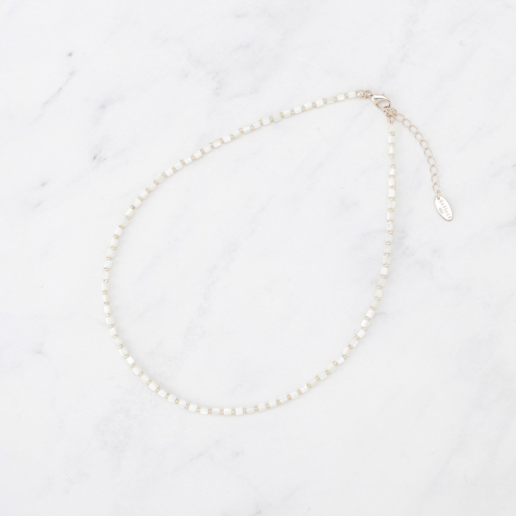 Reflect「天然シェルカラーネックレス」|ネックレス|ホワイト(001)