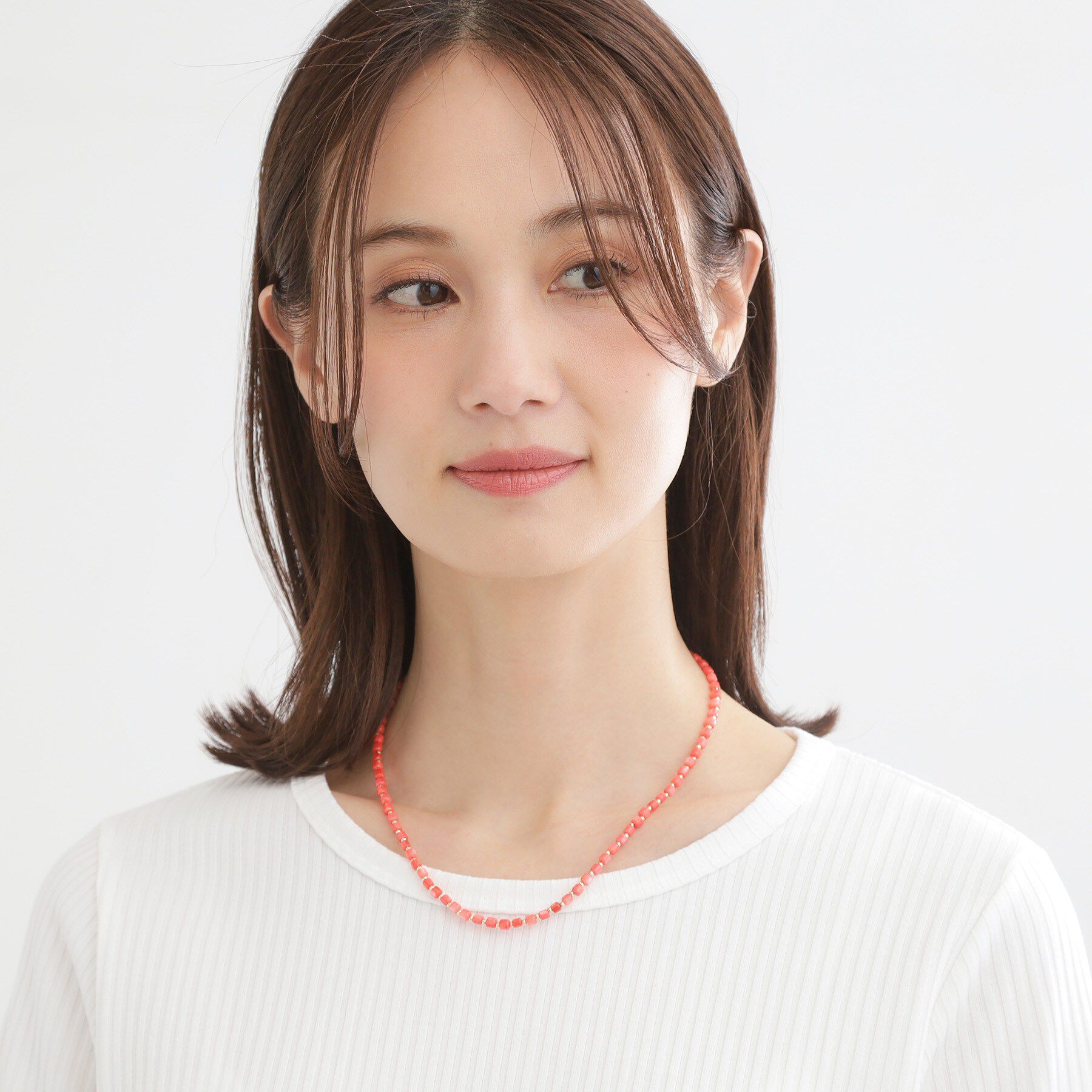 Reflect「天然シェルカラーネックレス」|ネックレス|