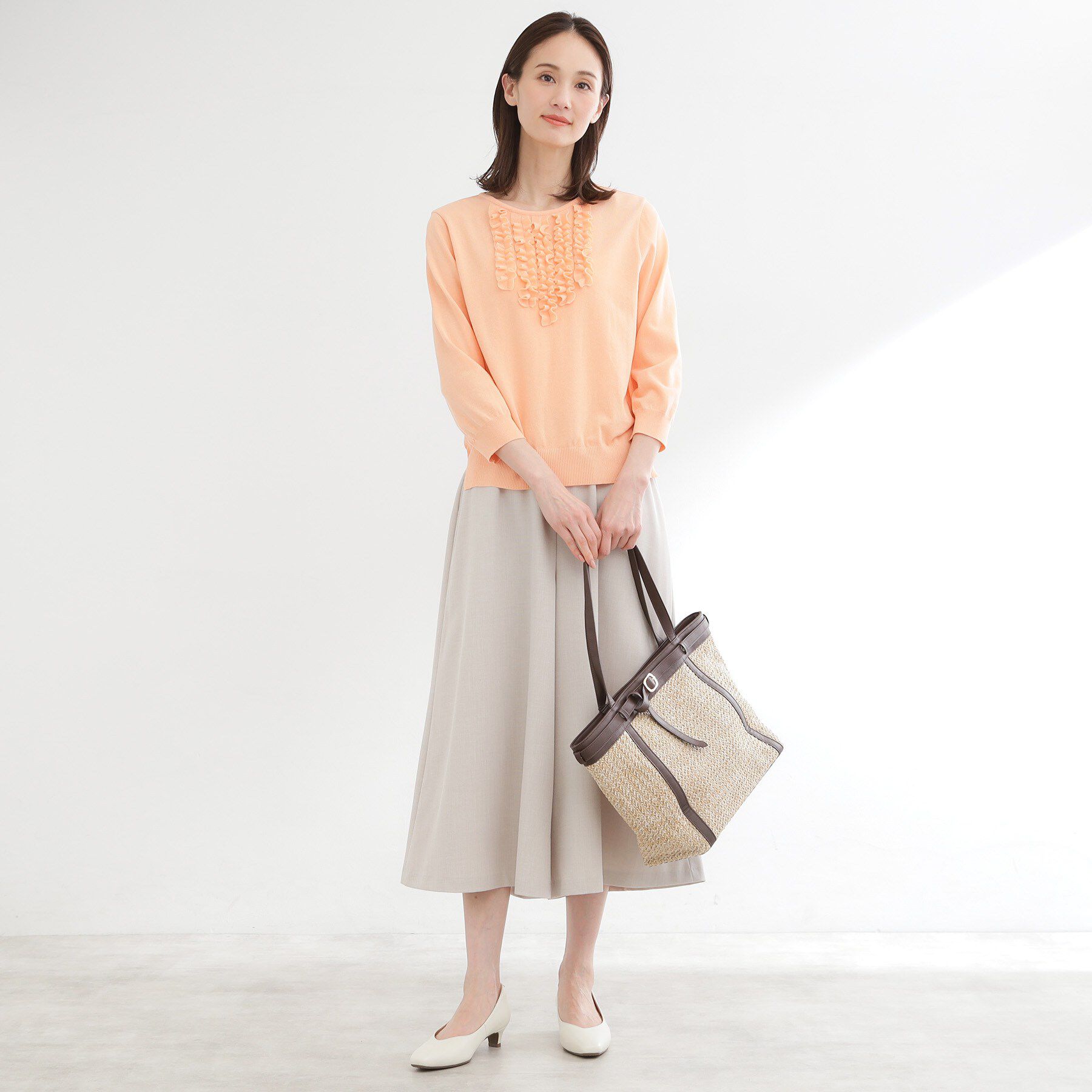 Reflect「【ウエスト総ゴム】リラクシーフレアスカーチョ」|その他|