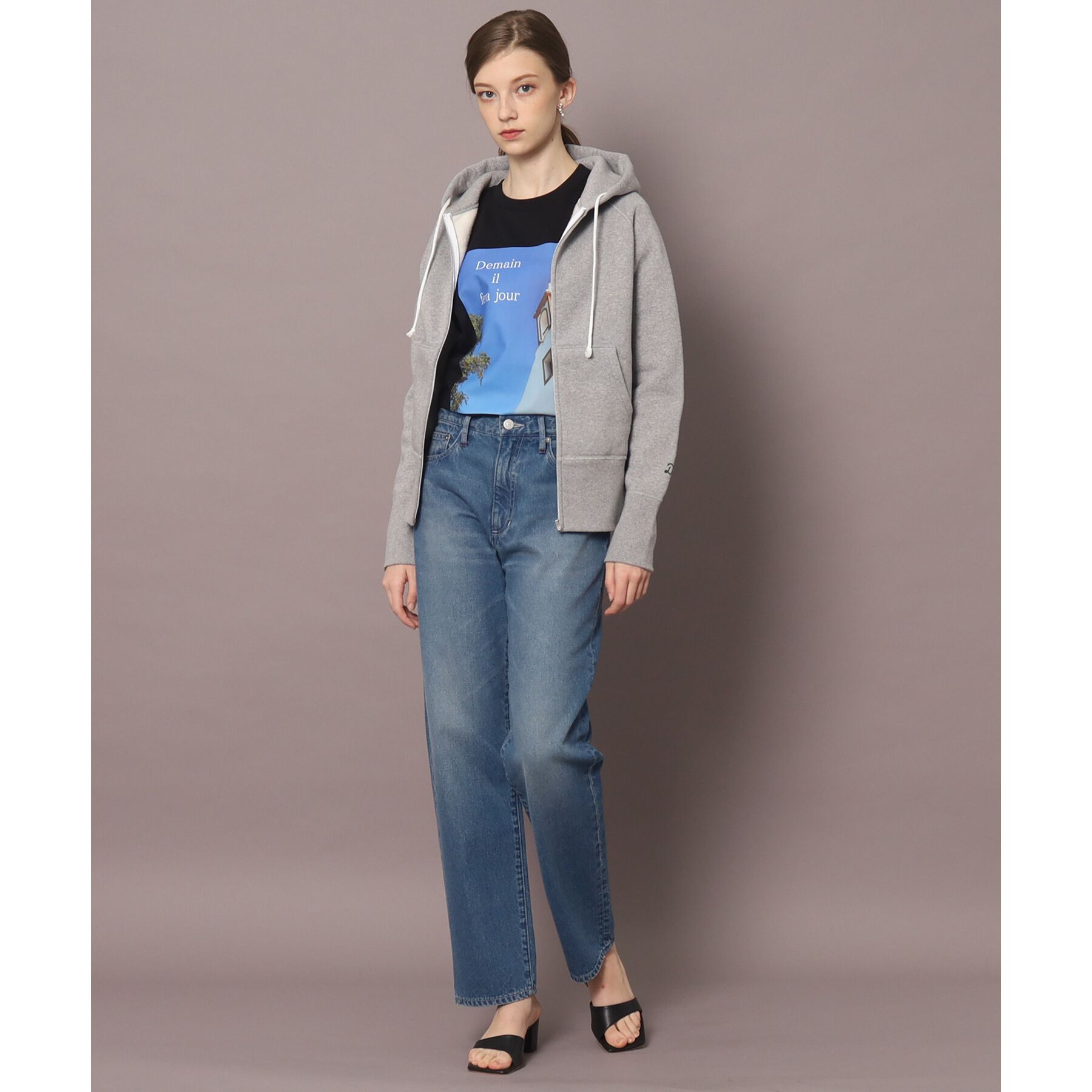 DRESSTERIOR「デキシー吊裏毛ジップアップパーカ」|パーカー|