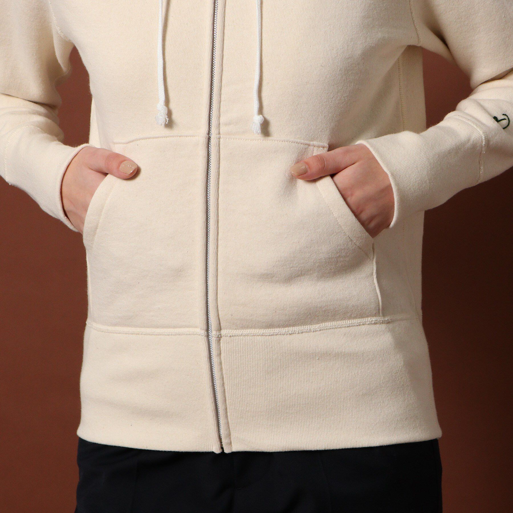 DRESSTERIOR「デキシー吊裏毛ジップアップパーカ」|パーカー|