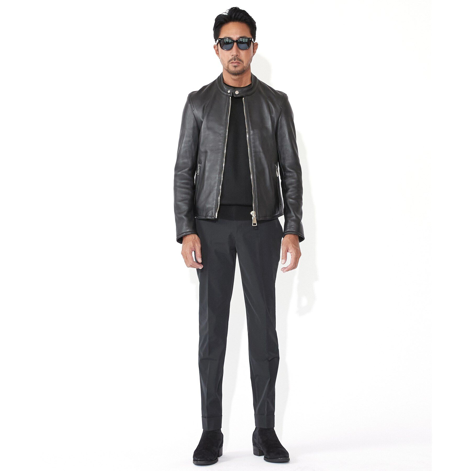 DRESSTERIOR「【干場義雅&times;DRESSTERIOR】レザーライダースジャケット」|ライダースジャケット|