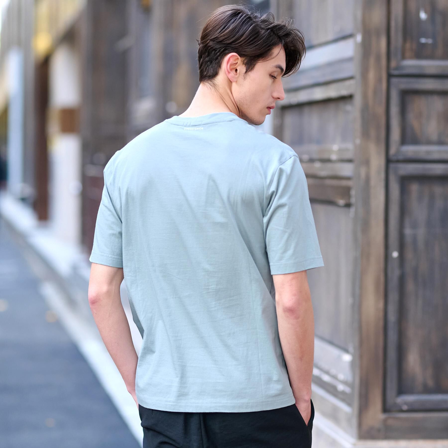 DRESSTERIOR「【接触冷感/UVカット】BACK BREEZE TECH ラビットポケTシャツ」|Tシャツ・カットソー|