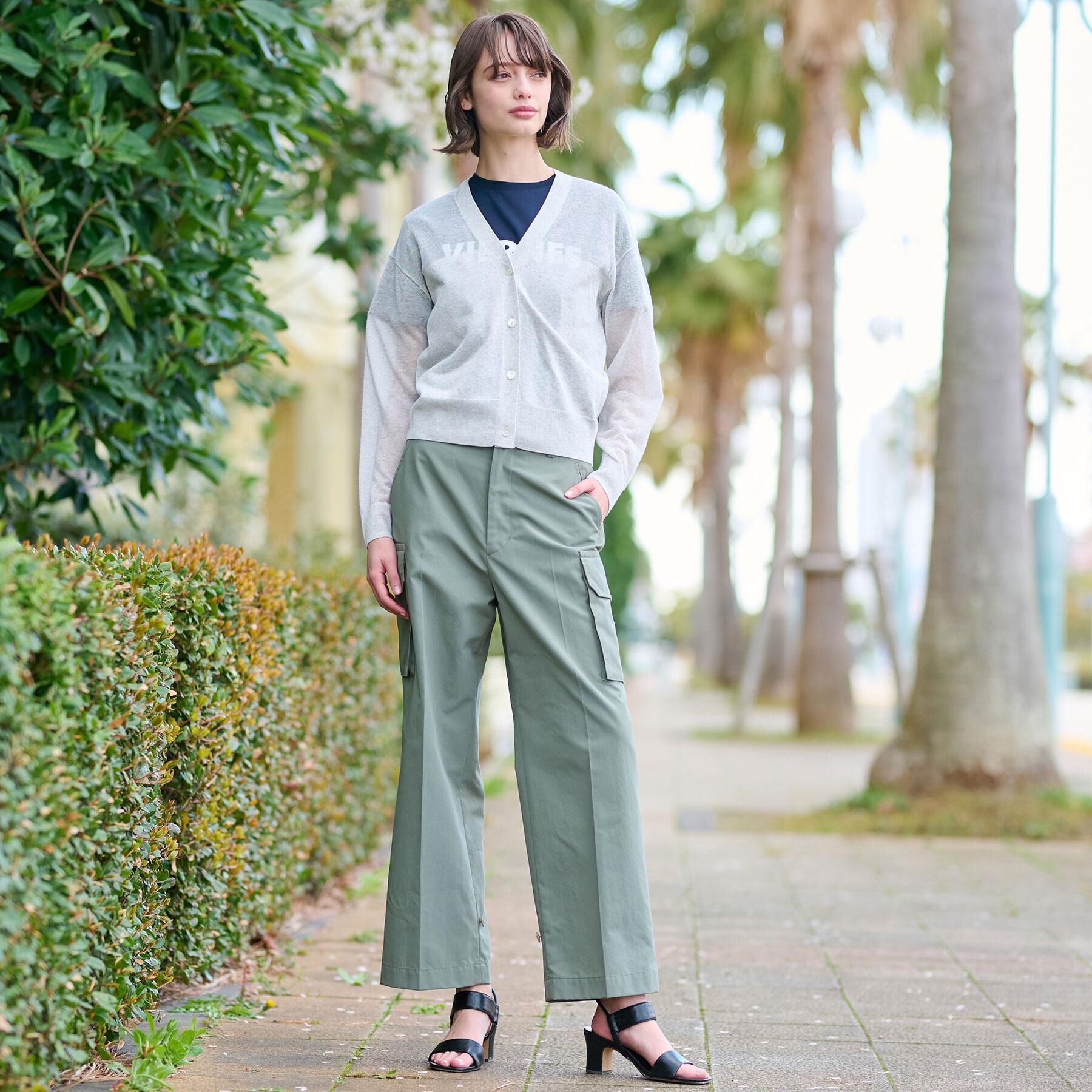 DRESSTERIOR「【洗える/ショート丈】シアーコンビカーディガン」|カーディガン|