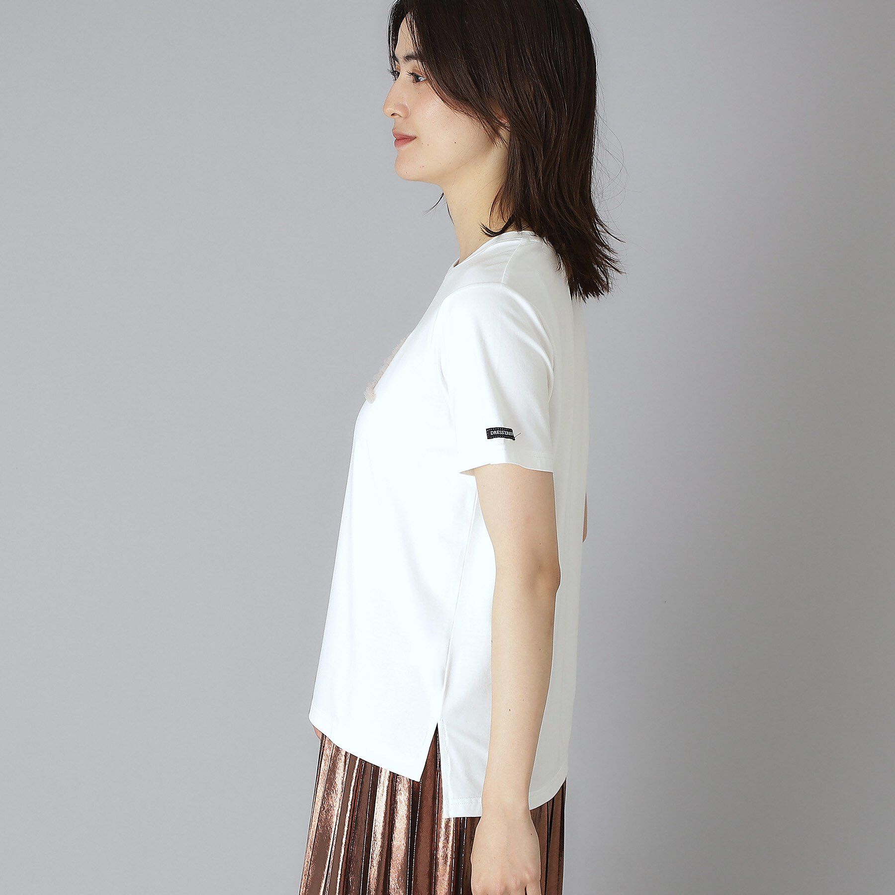 DRESSTERIOR「クリア天竺チュールCIELロゴTシャツ」|Tシャツ・カットソー|