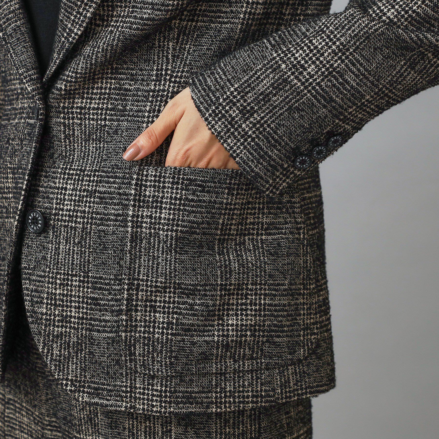 DRESSTERIOR「ループグレンチェックジャケット」|テーラードジャケット|