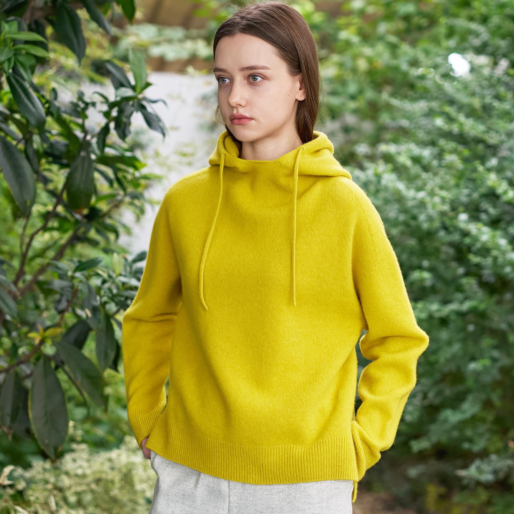 DRESSTERIOR「カシミヤブレンドフードニット」|ニット・セーター|