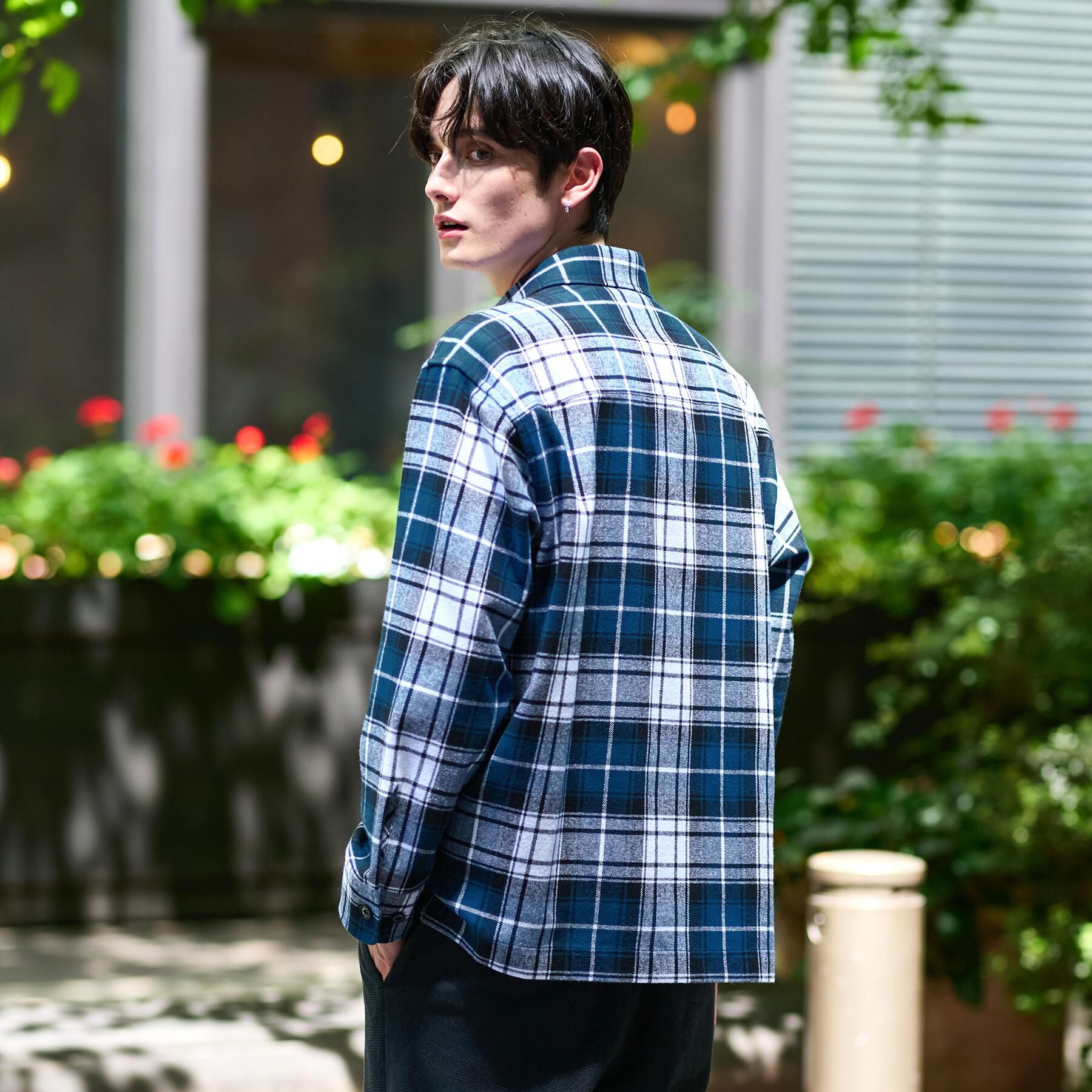 DRESSTERIOR「タータンチェック CPOシャツブルゾン」|シャツ・ブラウス|