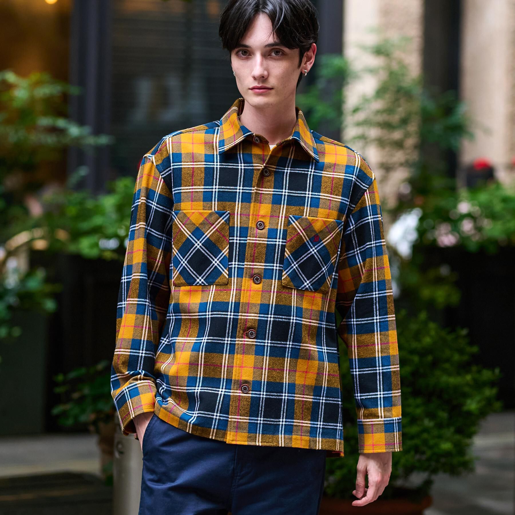 DRESSTERIOR「タータンチェック CPOシャツブルゾン」|シャツ・ブラウス|