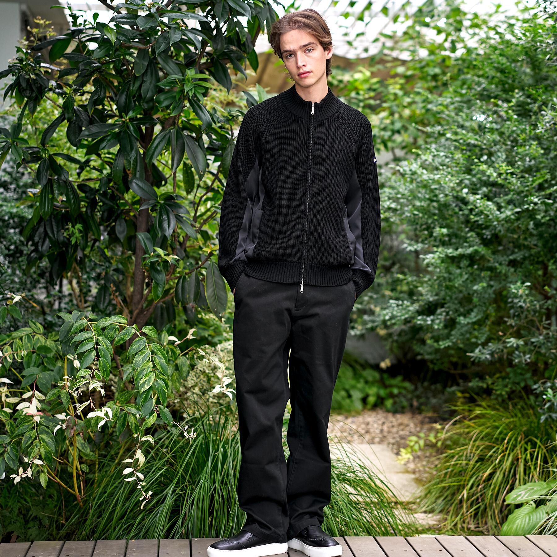 DRESSTERIOR「ミリタリーニットジャケット」|カーディガン|