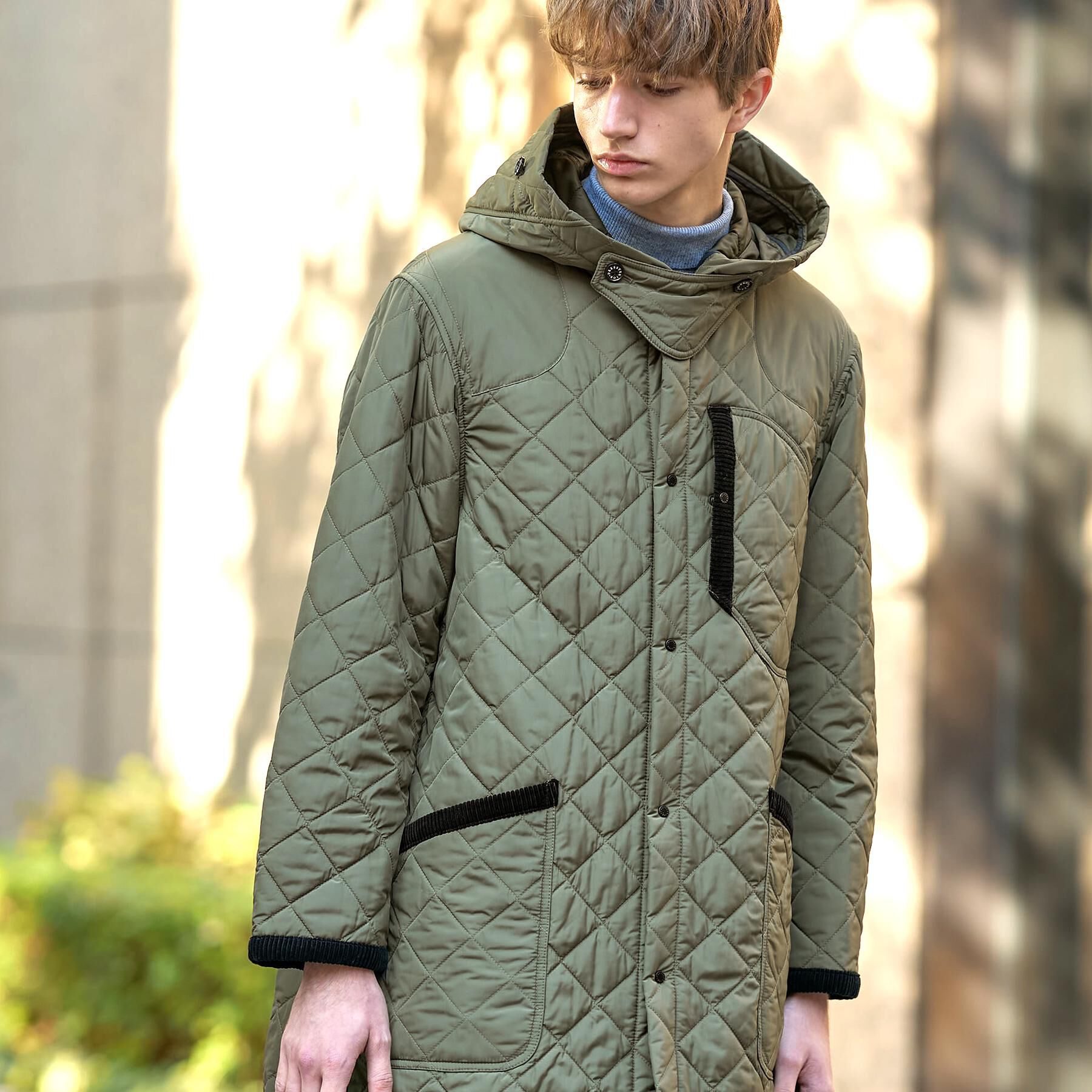 DRESSTERIOR「キルティング フーデット コート」|ダウン|