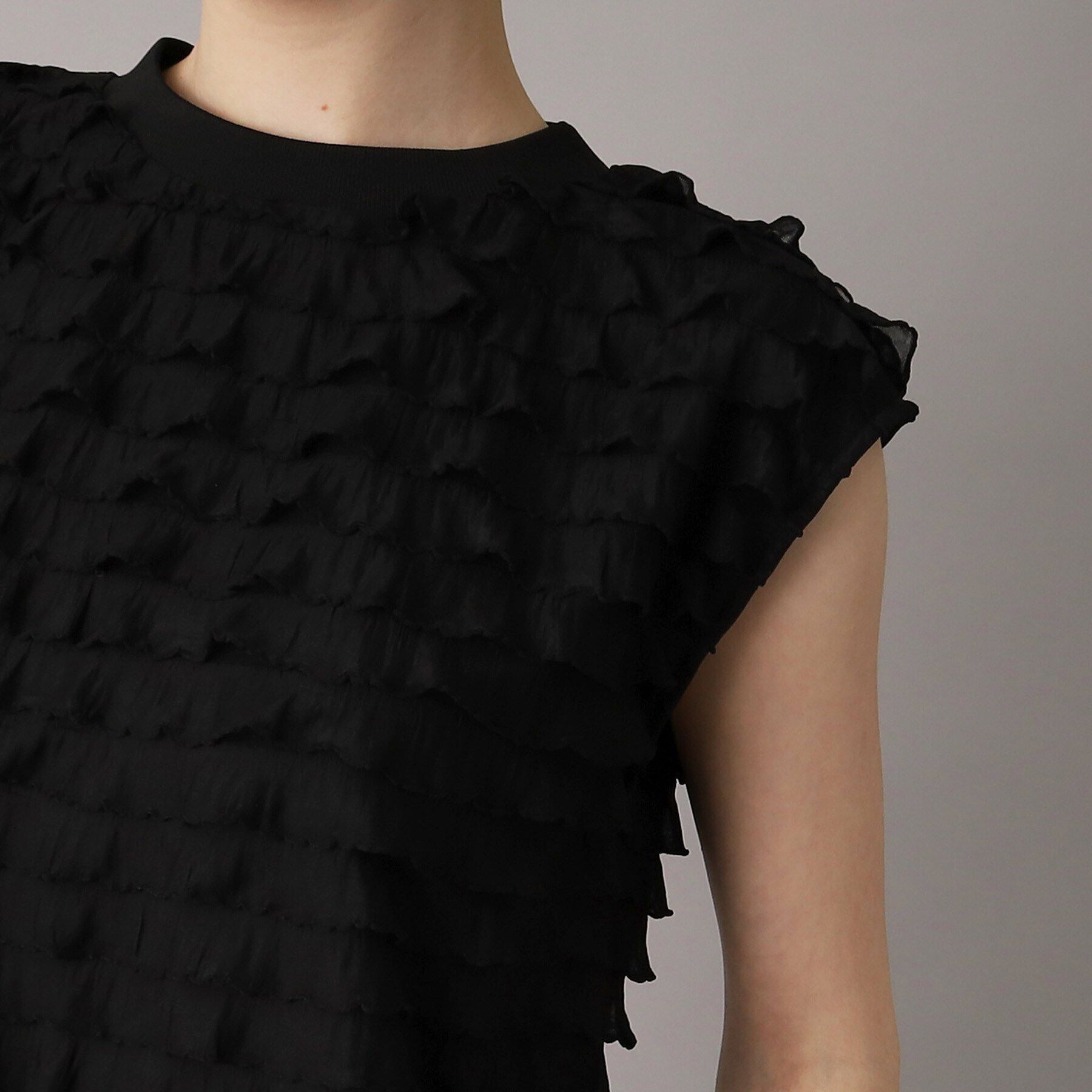 DRESSTERIOR「PROVOKE（プロヴォーク）【別注】フリルフレンチスリーブトップス」|Tシャツ・カットソー|