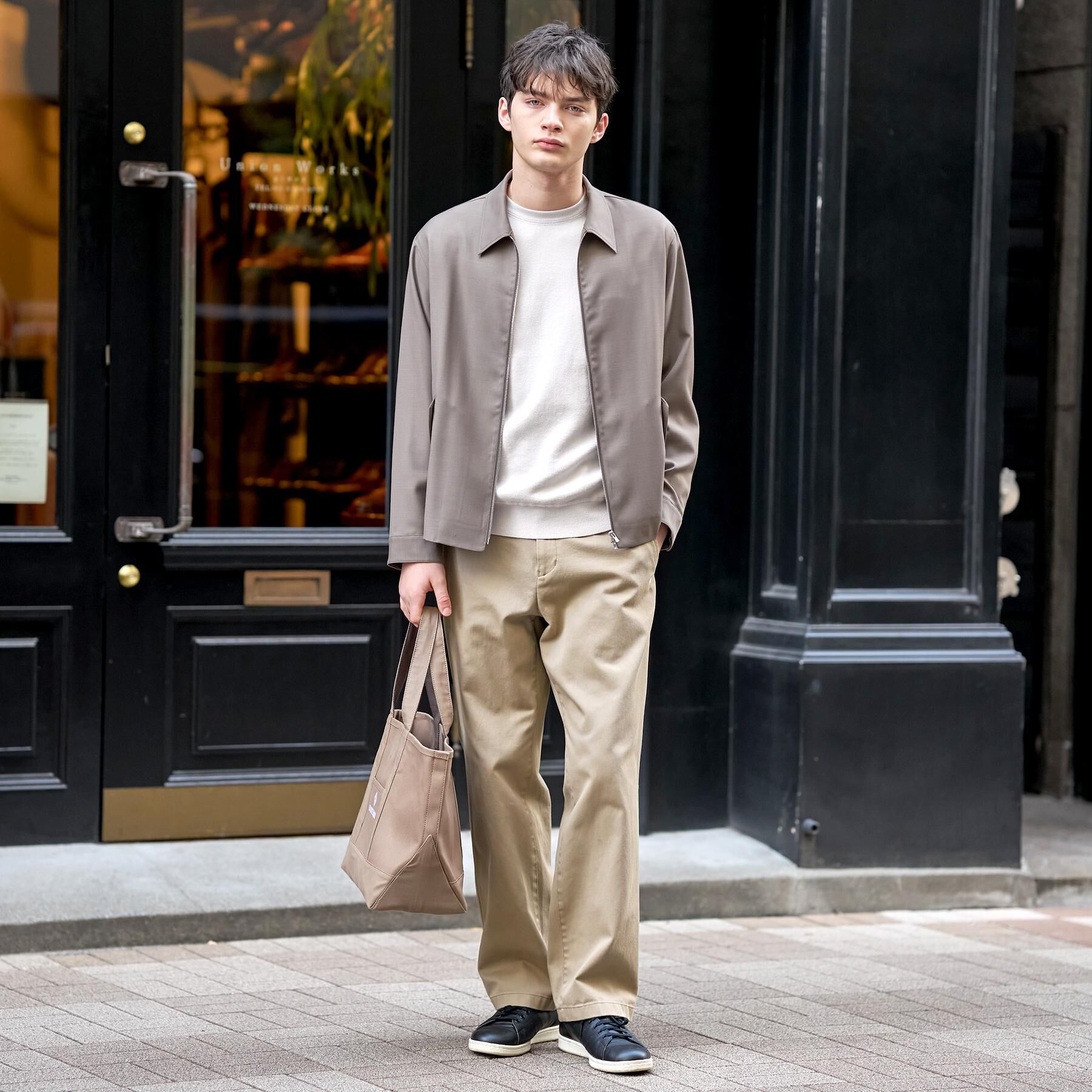 DRESSTERIOR「【ウォッシャブル】ウールハリントン ジャケット」|ブルゾン・スタジャン|