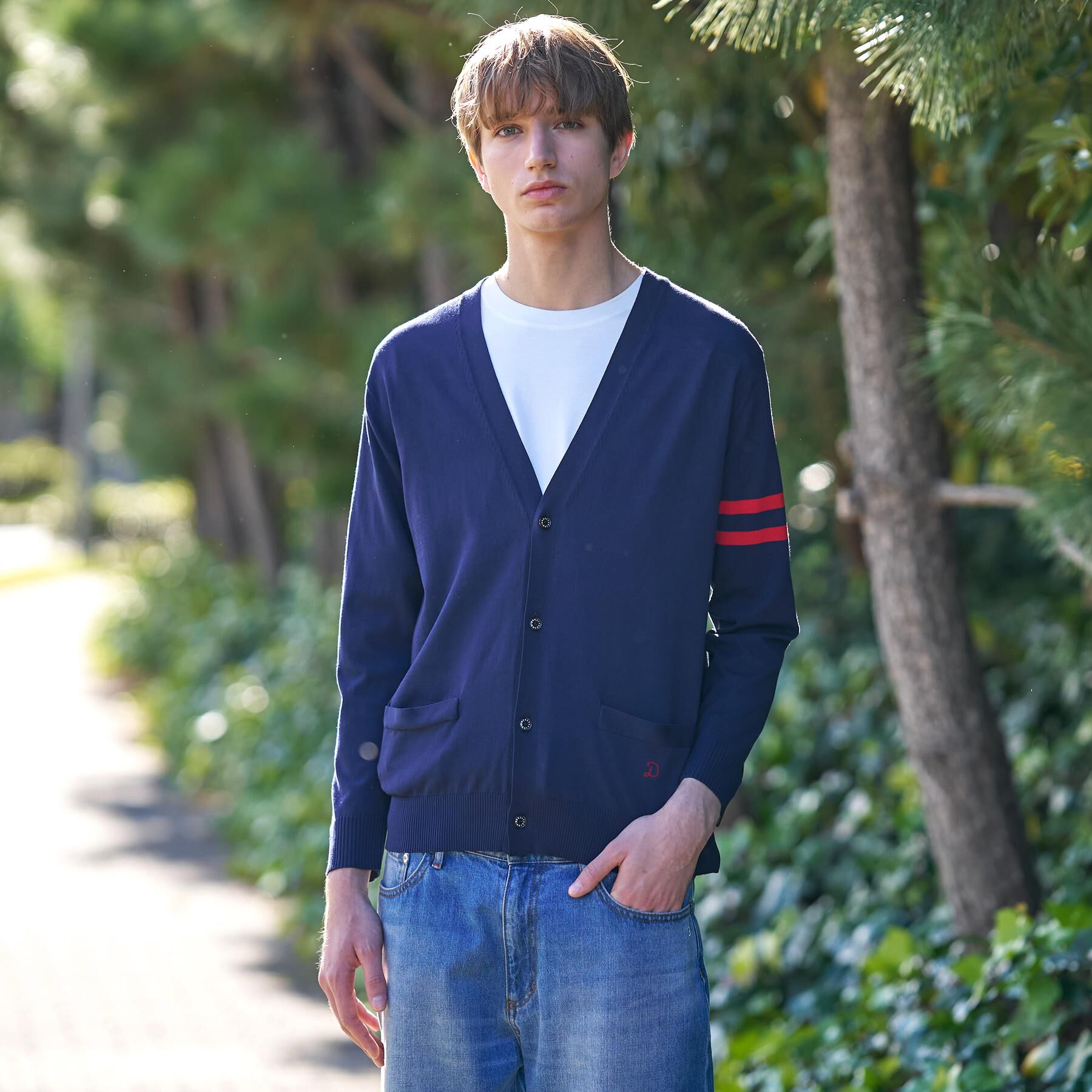 DRESSTERIOR「【ウォッシャブル】コットンシルク ニットカーディガン」|カーディガン|