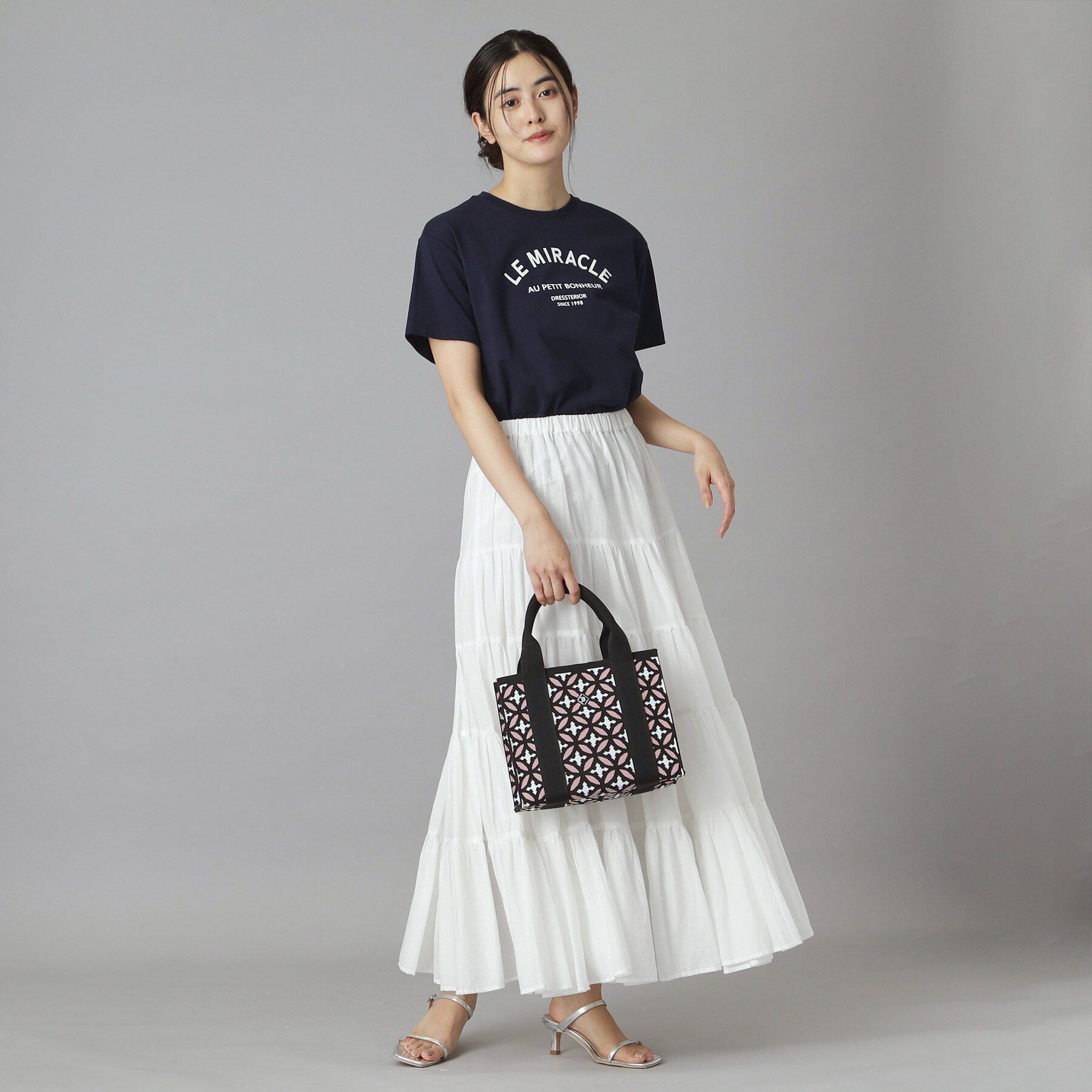 DRESSTERIOR「コットンボイルティアードスカート」|スカート|