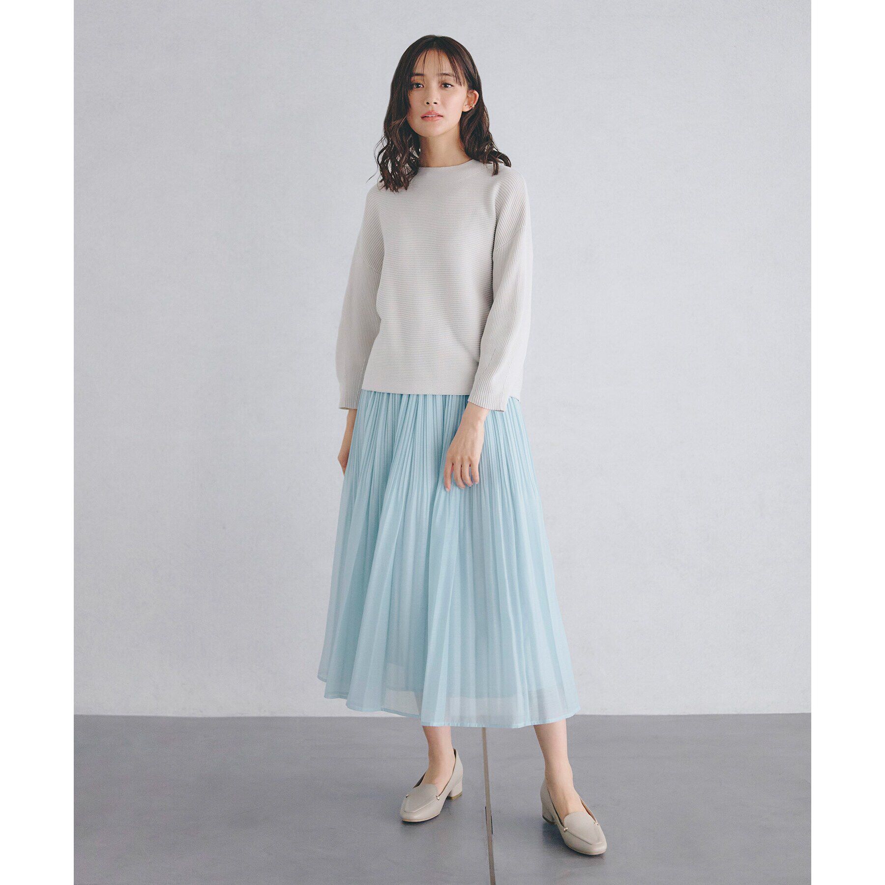 grove「コットンブレンドガーターニット」|ニット・セーター|