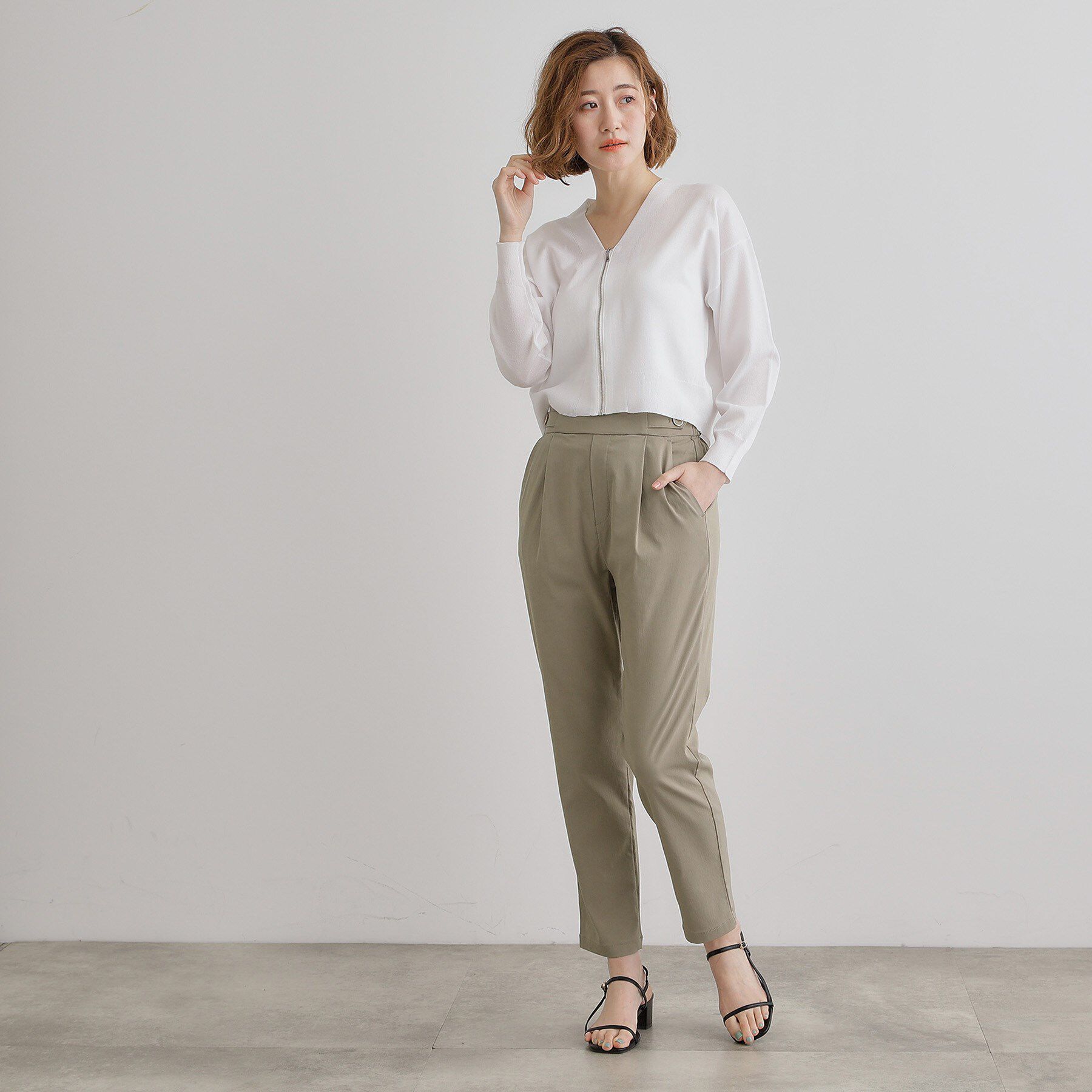 grove「【冷感】サマーハイパーストレッチテーパードパンツ」|その他|