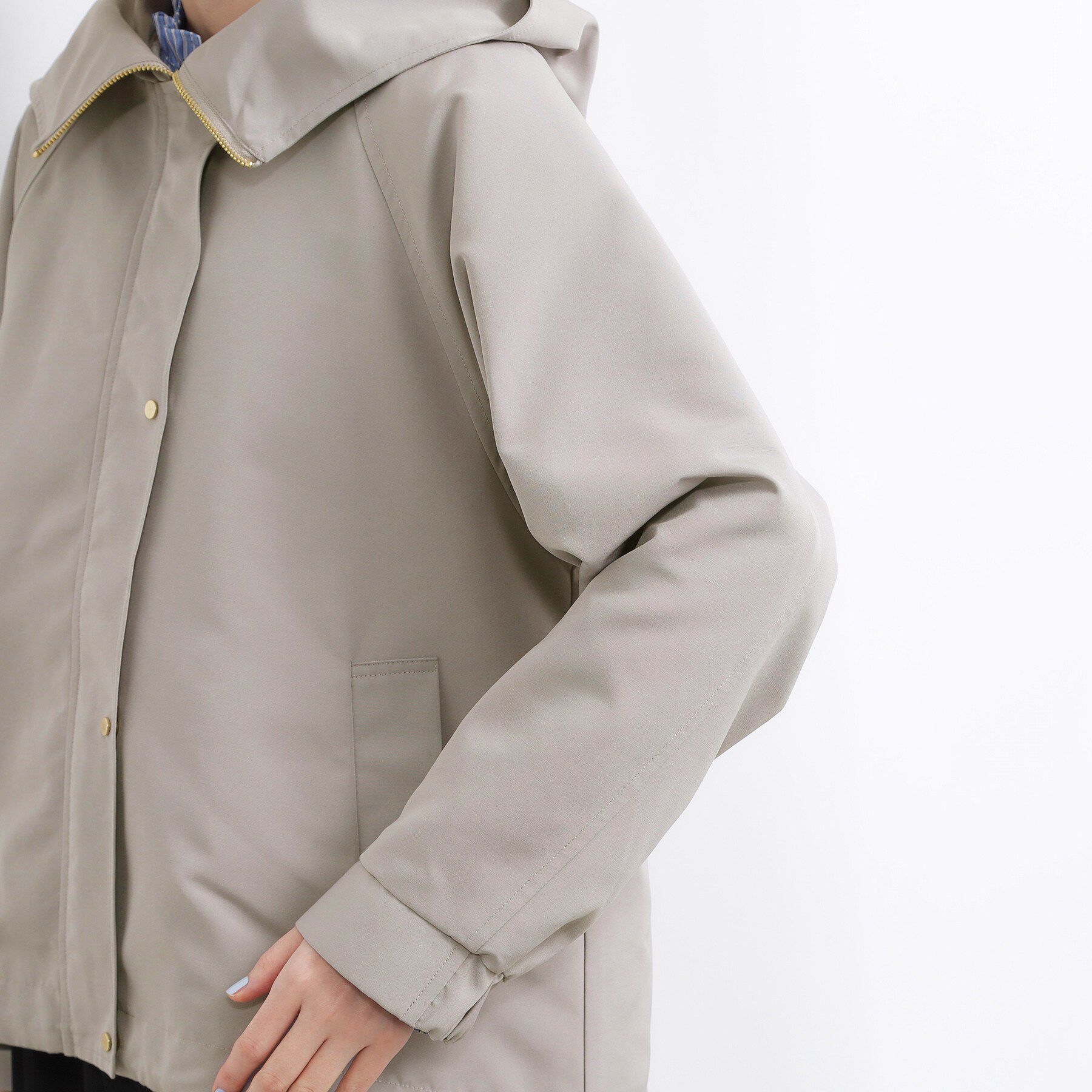 grove「【貴島明日香さん着用】【撥水】きれいめに着こなせるマウンテンパーカ」|ブルゾン・スタジャン|