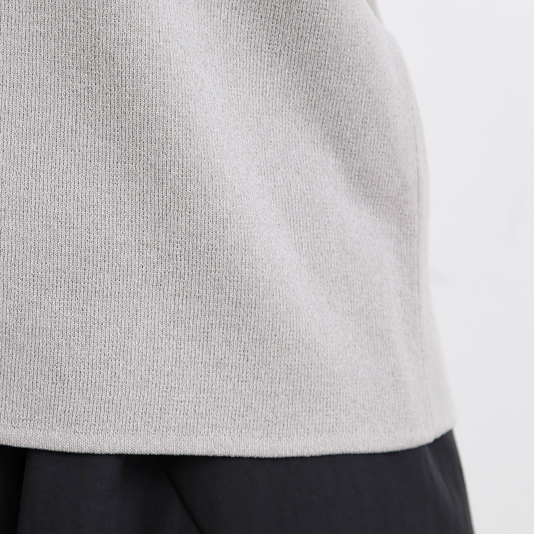 grove「【貴島明日香さん着用】やわらかドライタッチ 袖メッシュ編みニット」|ニット・セーター|