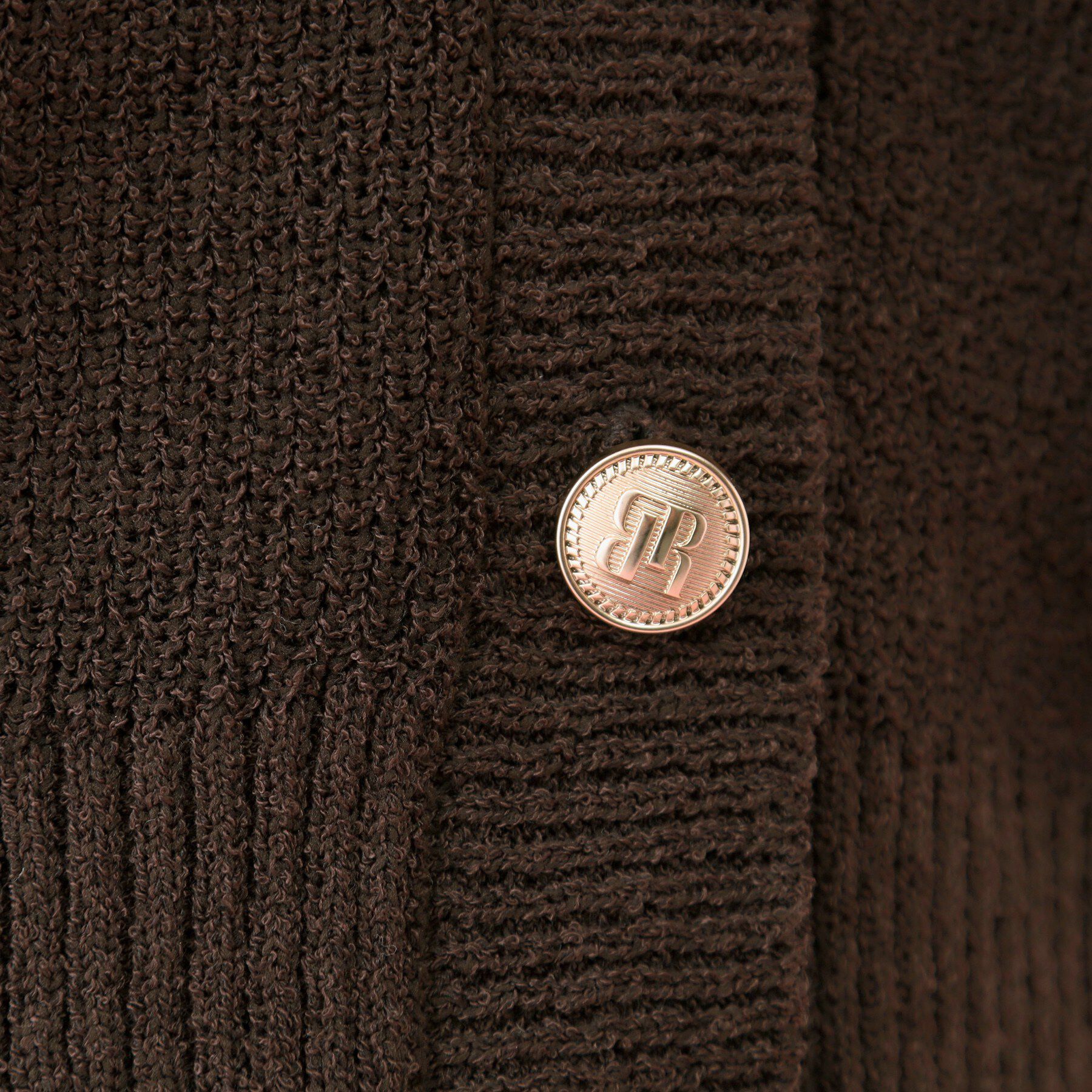 grove「【コラボITEM】Philly Chocolate ブークレカーディガン」|カーディガン|