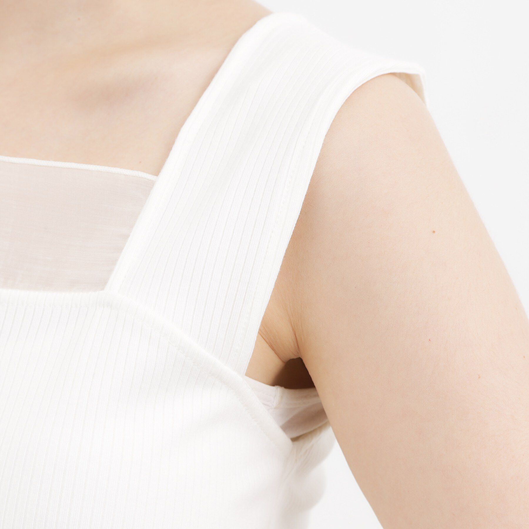 grove「【貴島明日香さん着用】シアードッキングスクエアタンク」|キャミソール|