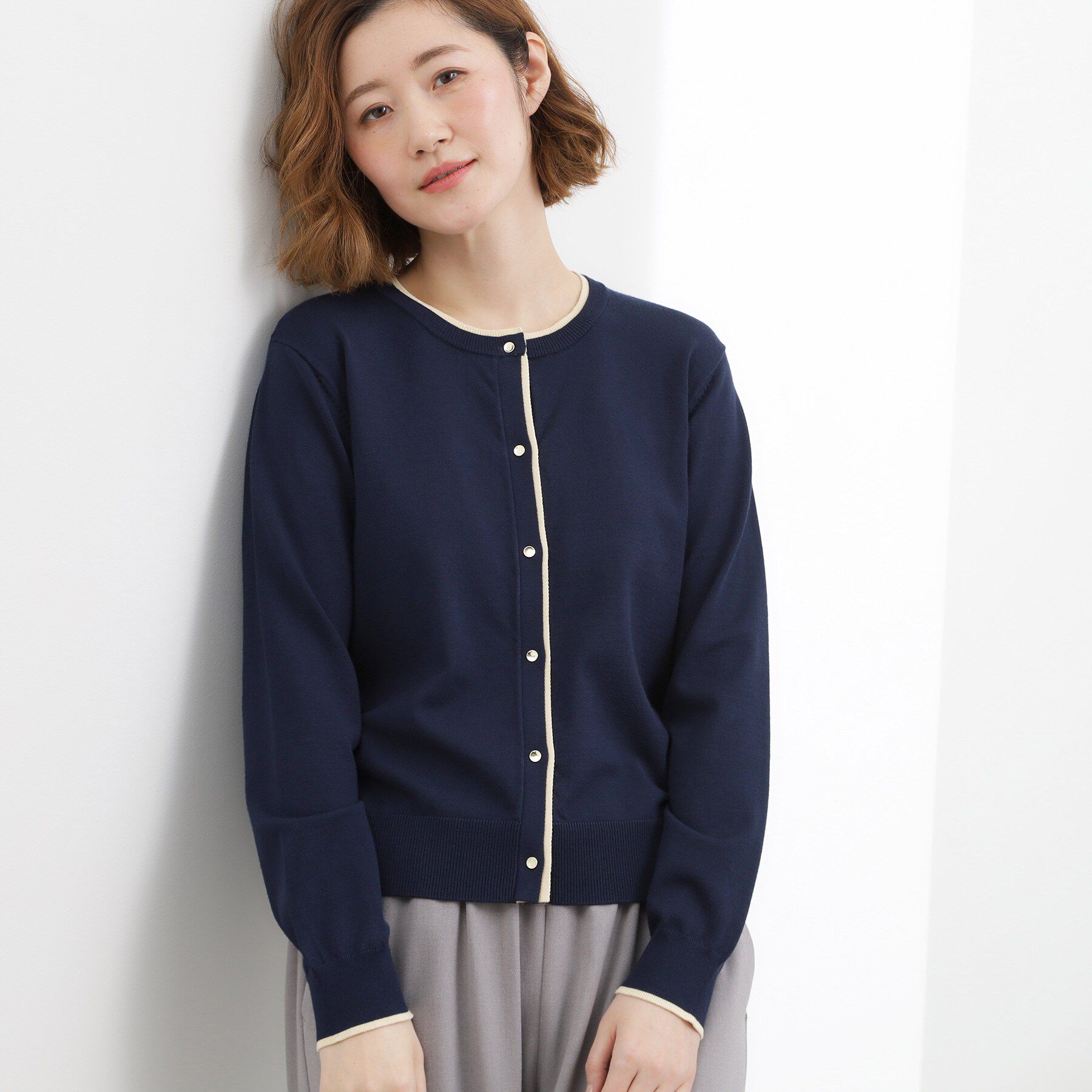 grove「レイヤード風配色カーディガン」|カーディガン|