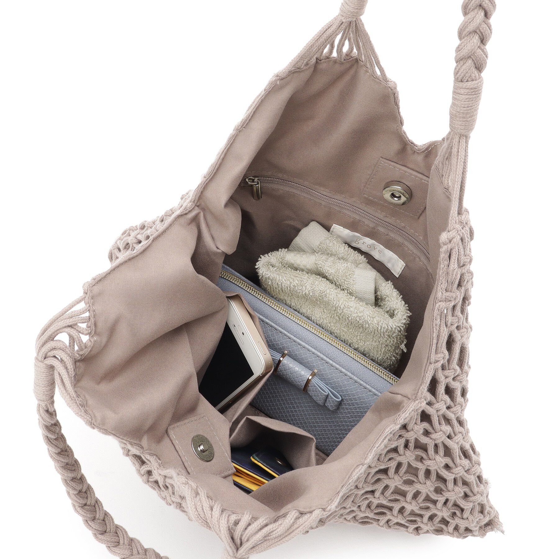 grove「マクラメトート」|トートバッグ|