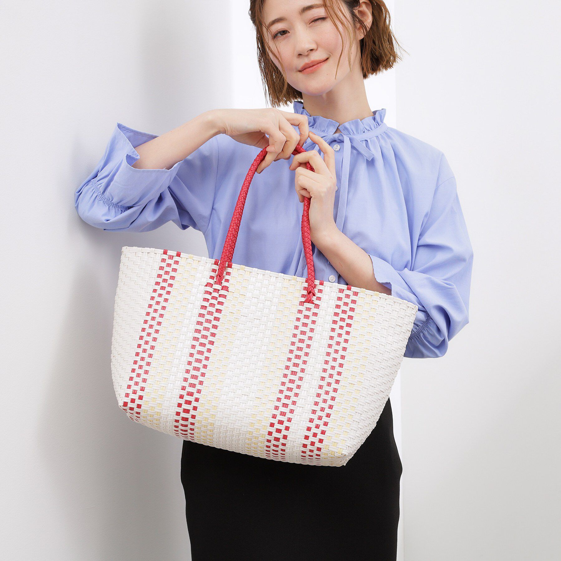 grove「メルカドトート」|トートバッグ|レッド(062)