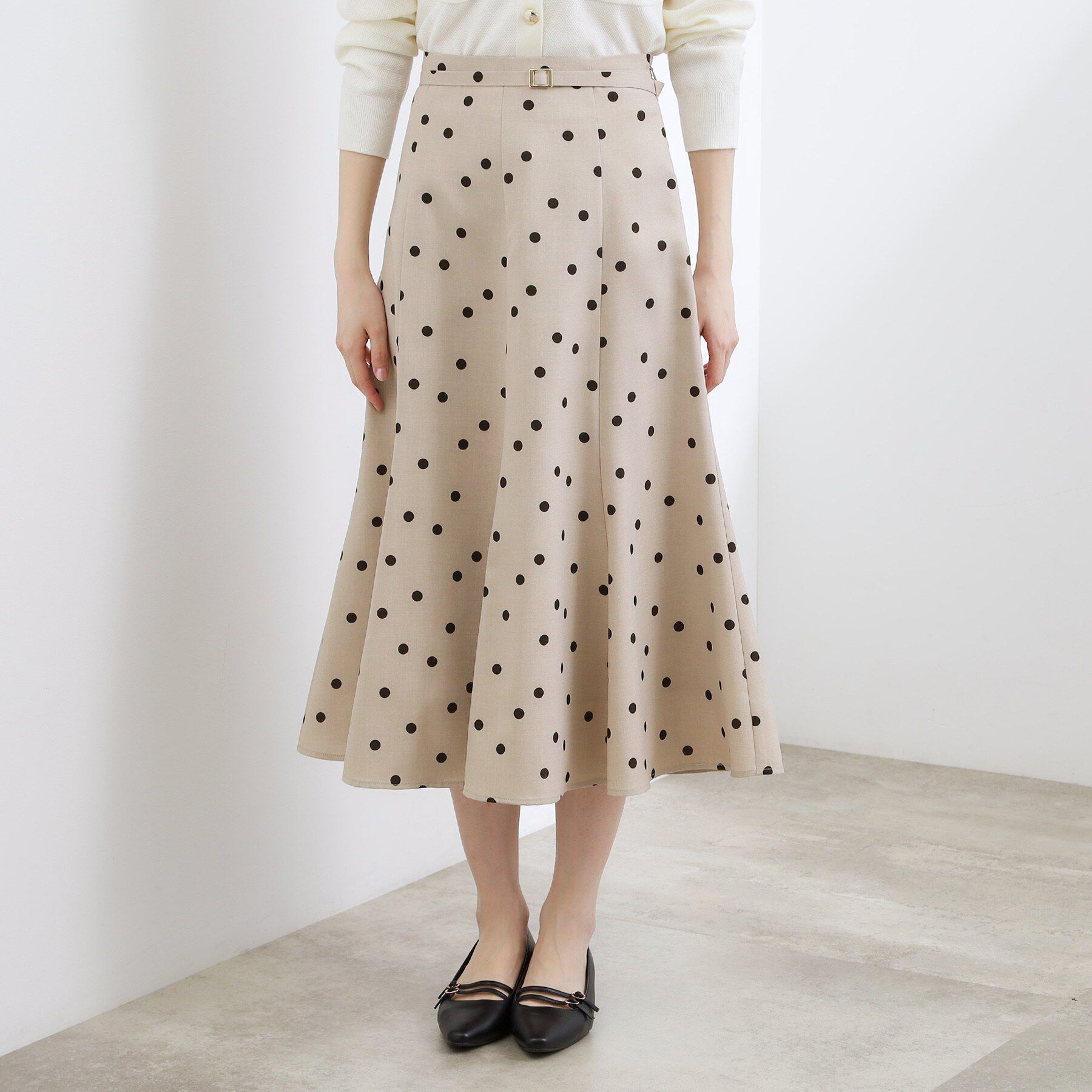 grove「【貴島明日香さん着用・洗える】ランダムドットマーメイドスカート」|スカート|