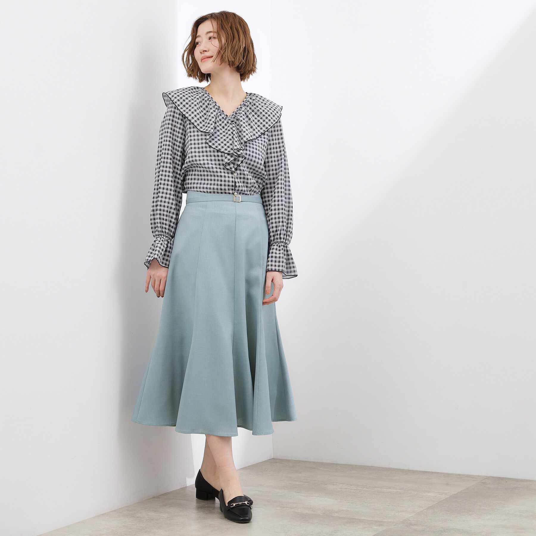 grove「【貴島明日香さん着用・洗える】ランダムドットマーメイドスカート」|スカート|