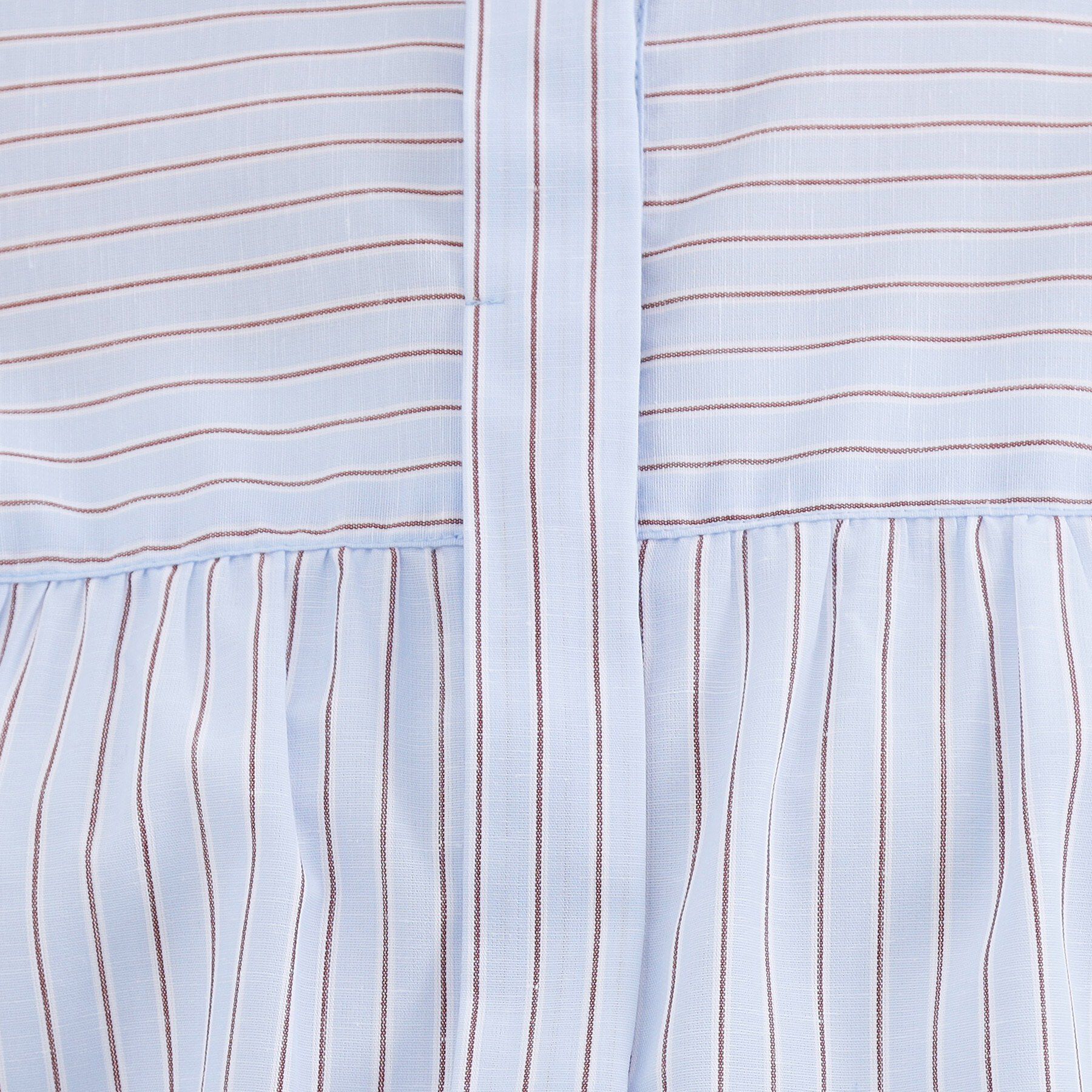 grove「【貴島明日香さん着用／イージーケア／接触冷感】麻ブレンドスタンドギャザーシャツ」|シャツ・ブラウス|